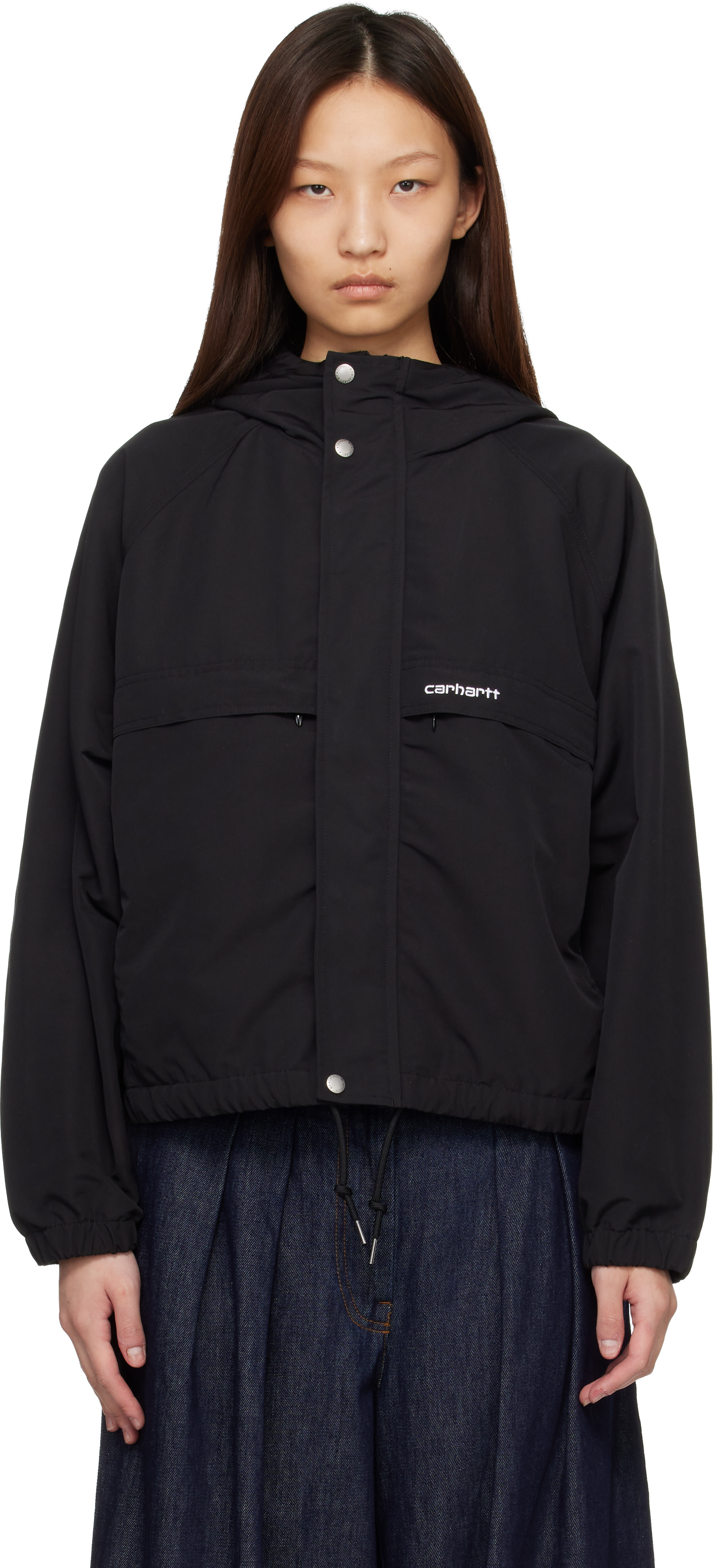 Carhartt Work In Progress - 블랙 이완 재킷