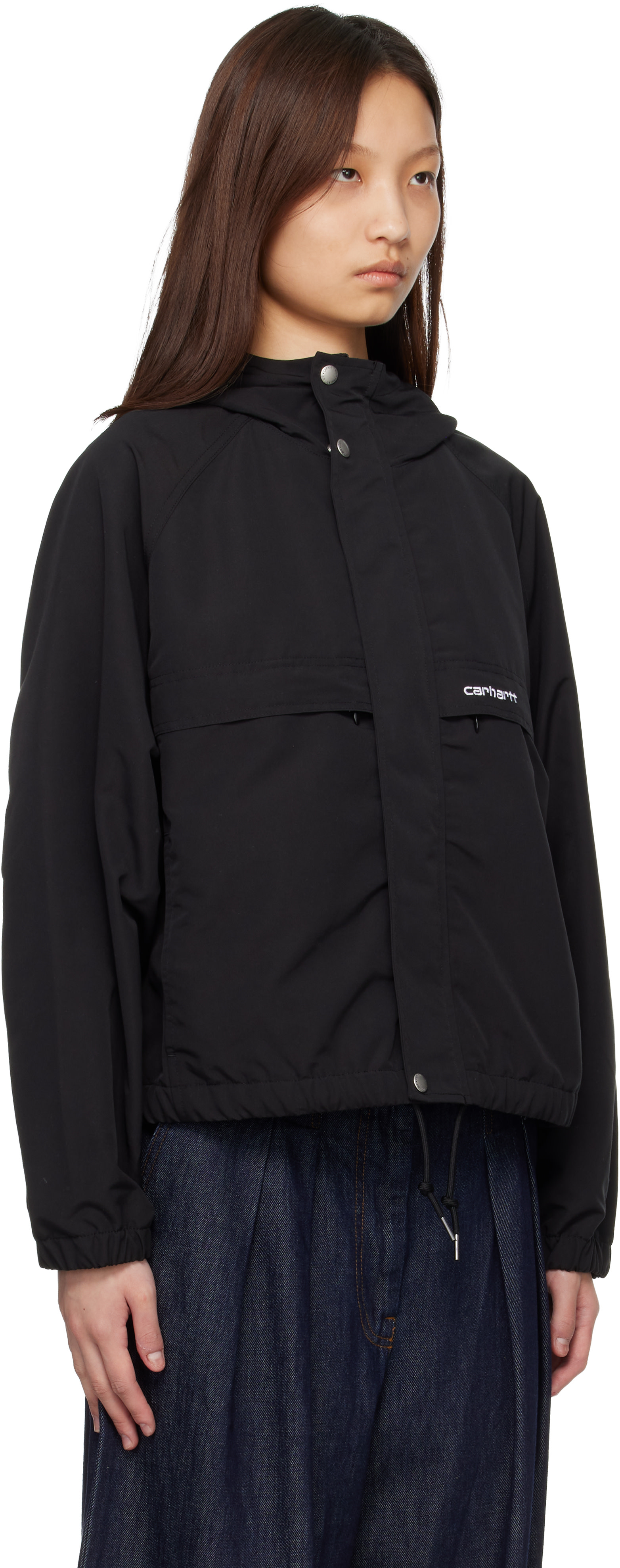 Carhartt Work In Progress - 블랙 이완 재킷
