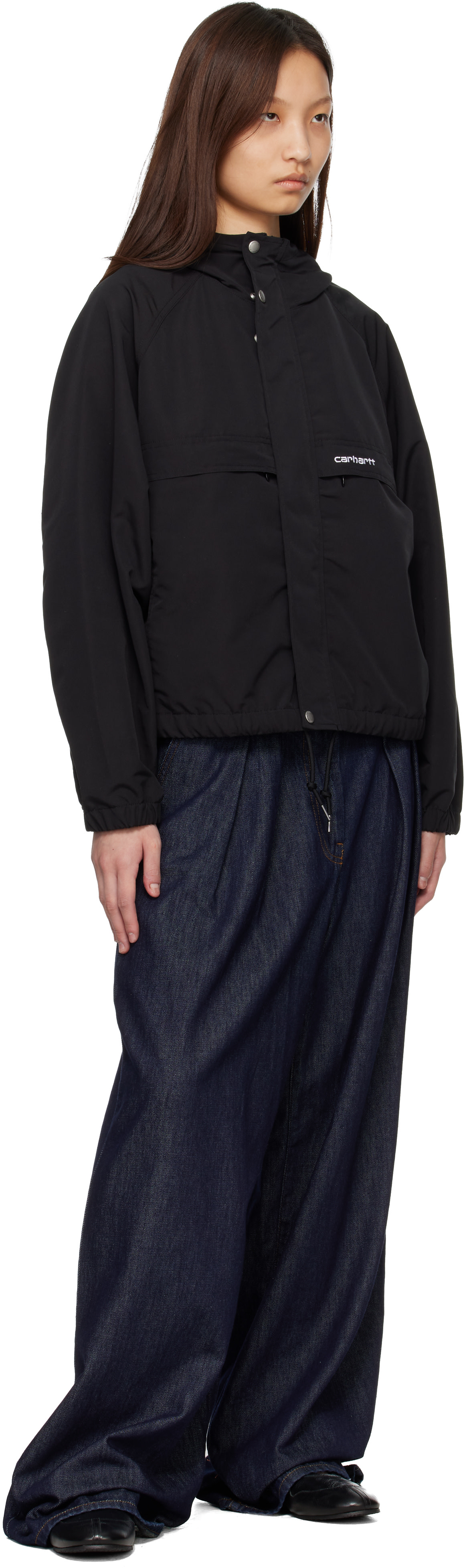Carhartt Work In Progress - 블랙 이완 재킷