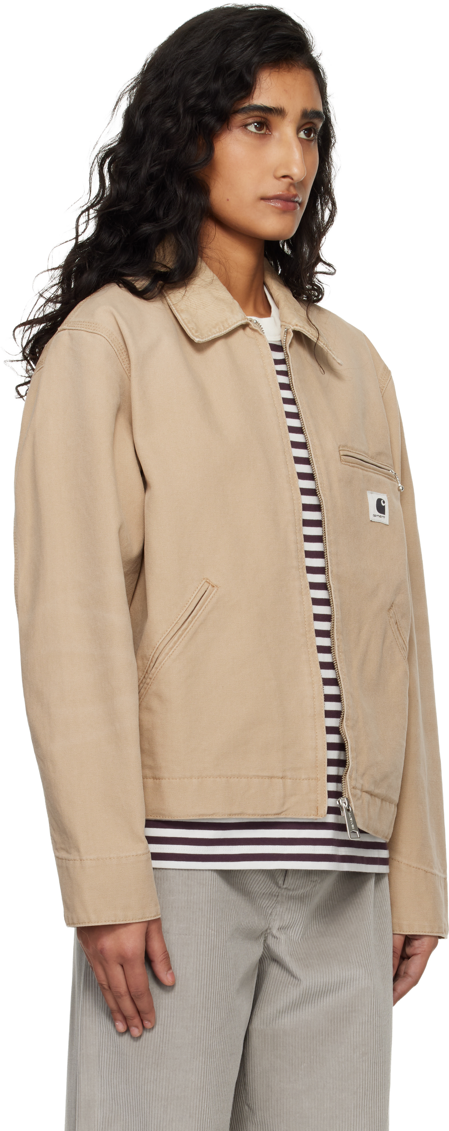 Carhartt Work In Progress: タン OG Detroit ジャケット | SSENSE 日本