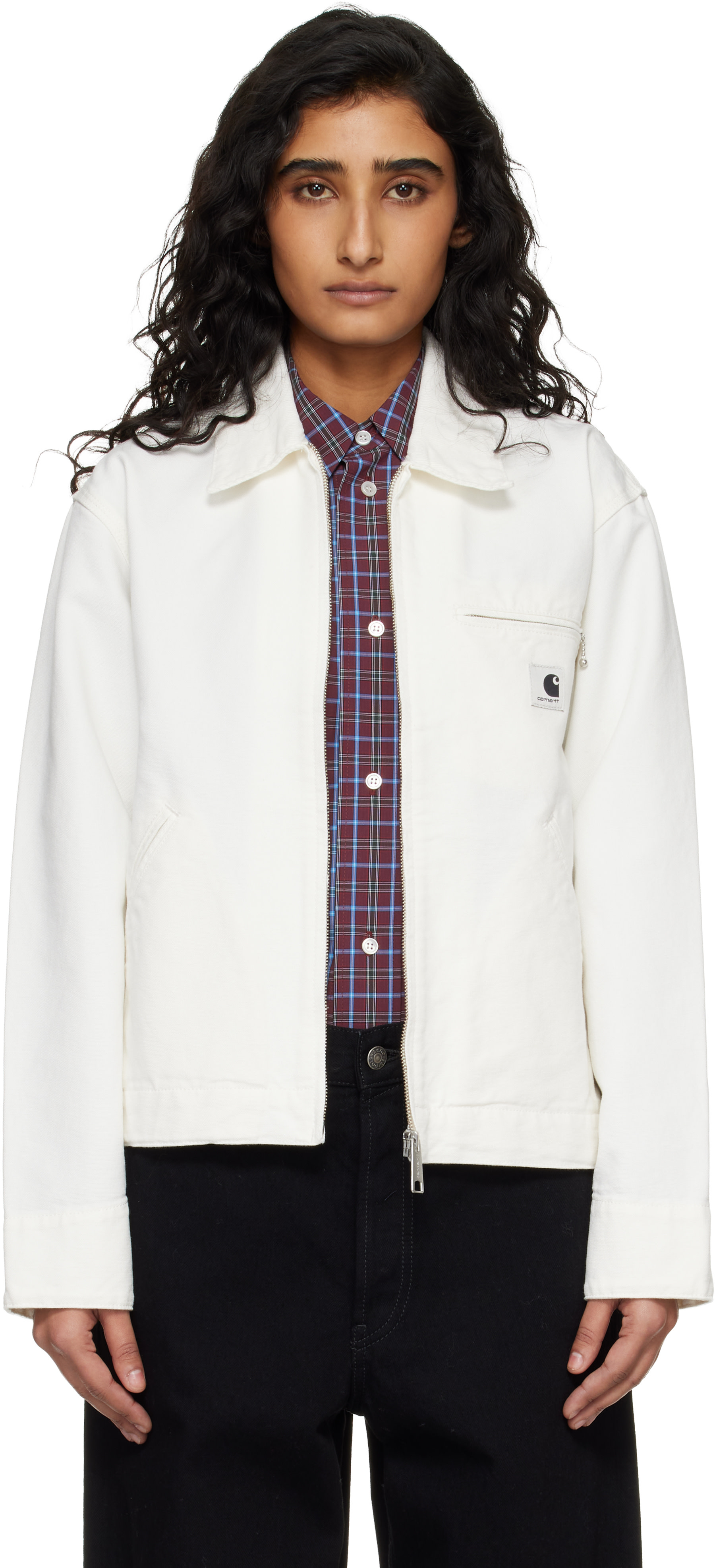 Carhartt Work In Progress: Off-White OG Detroit Jacket | SSENSE