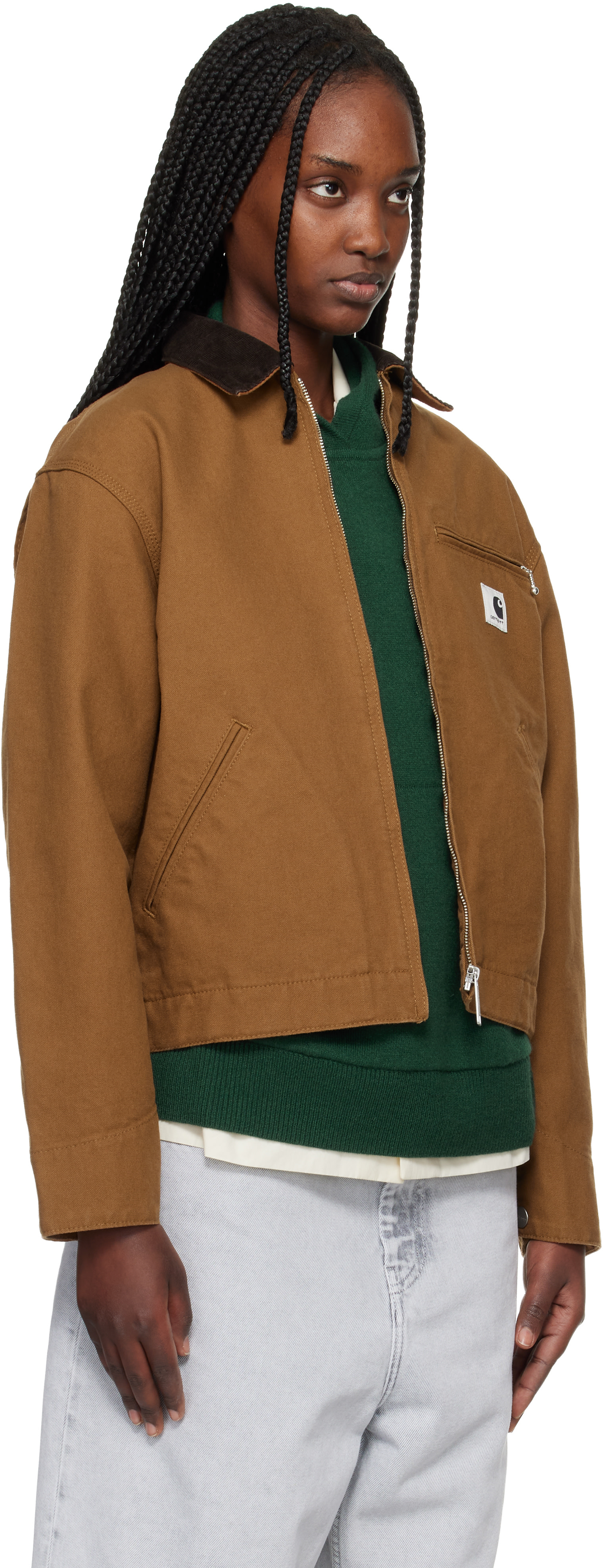 Carhartt Work In Progress: Brown OG Detroit Jacket | SSENSE