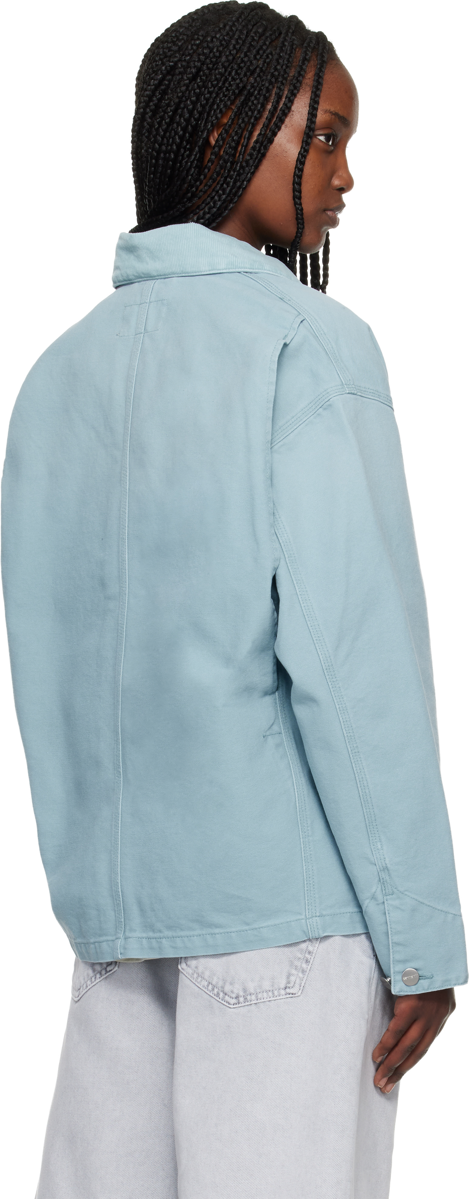 Carhartt Work In Progress: Blue OG Michigan Jacket | SSENSE