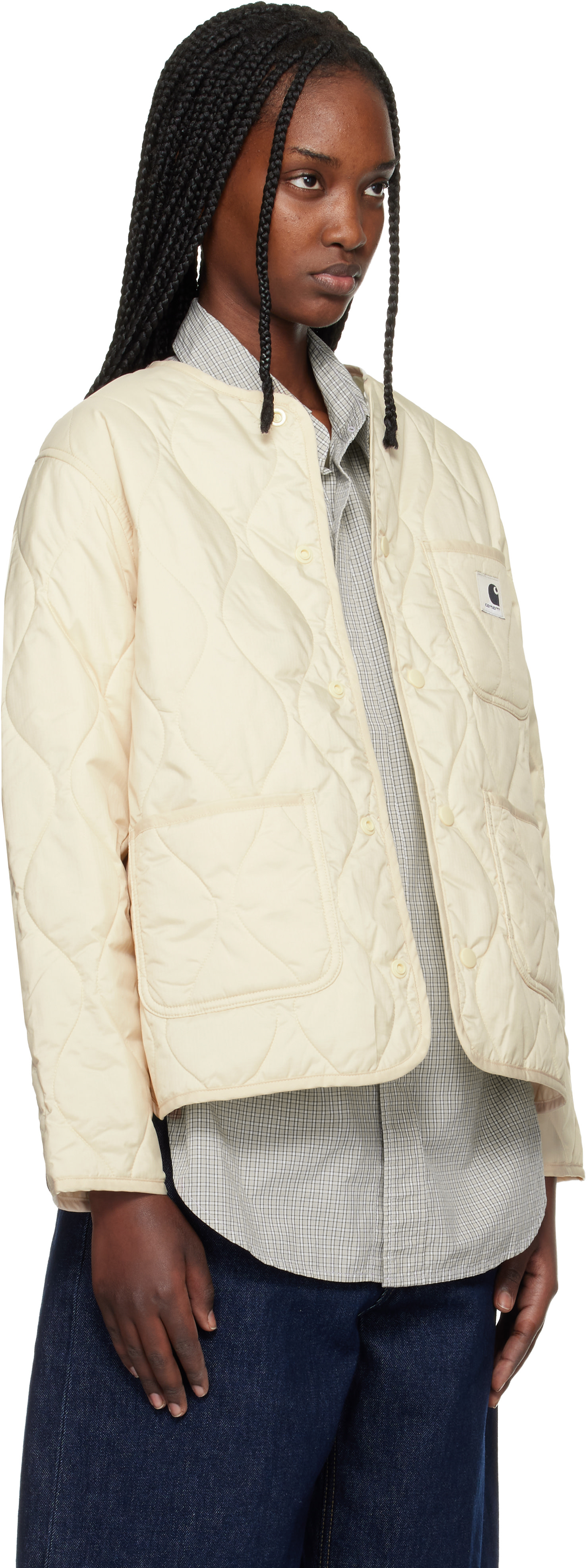 Carhartt Work In Progress - 베이지 스카일러 라이너 재킷