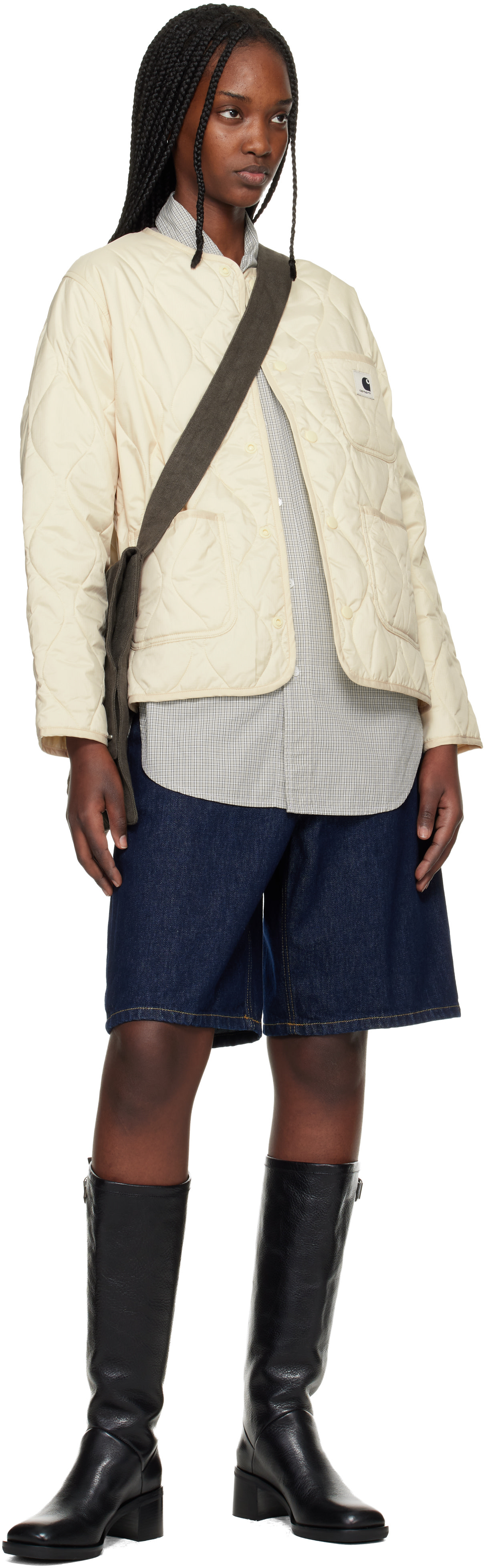 Carhartt Work In Progress - 베이지 스카일러 라이너 재킷