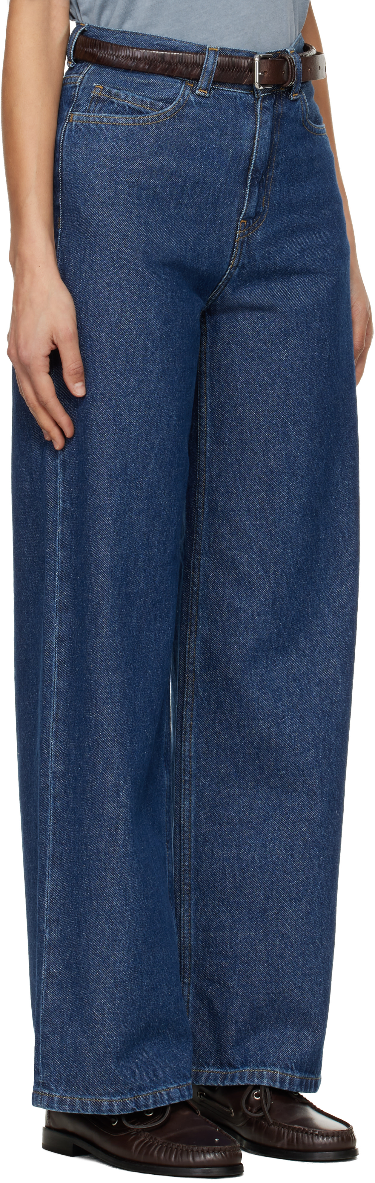 Carhartt Work In Progress - Jean Jane bleu marine