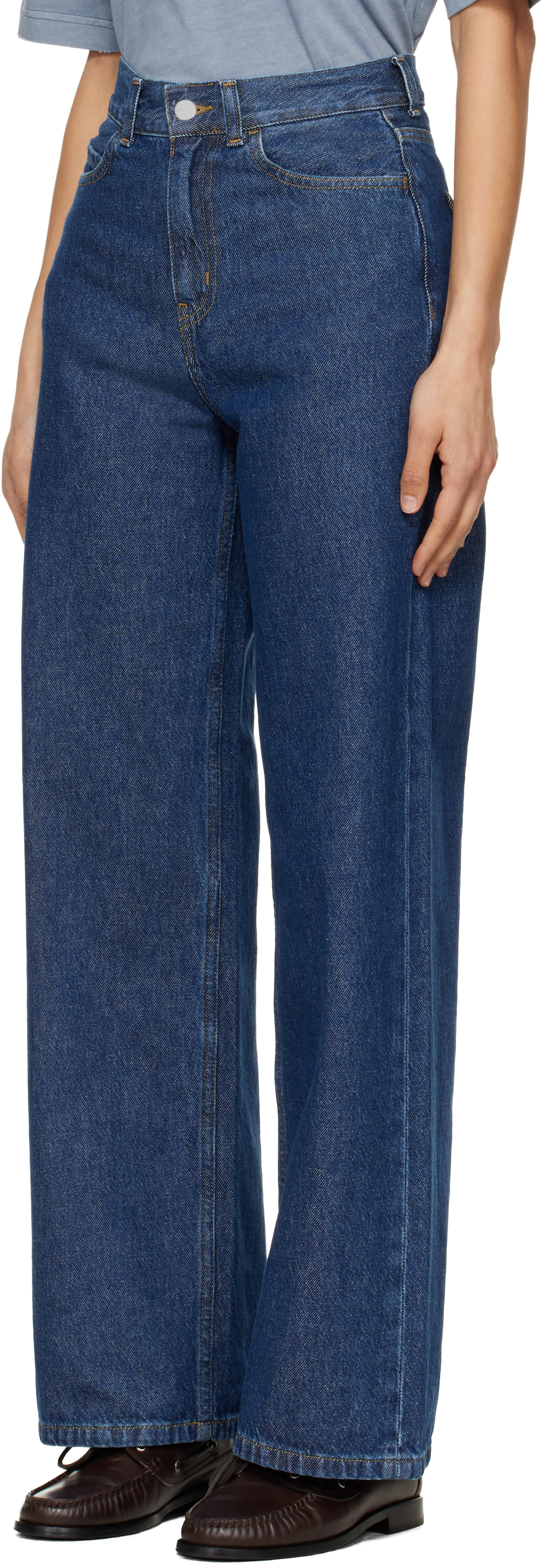 Carhartt Work In Progress - Jean Jane bleu marine