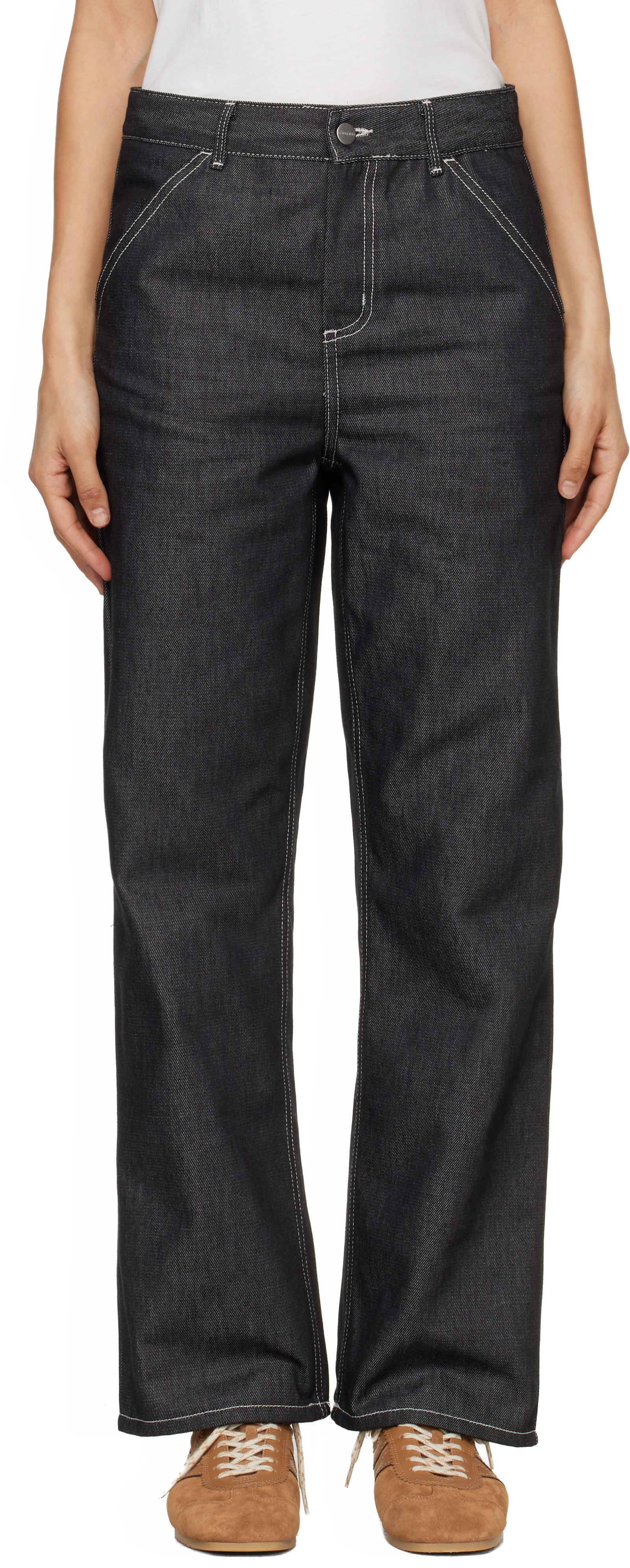 Carhartt Work In Progress - ブラック Simple ジーンズ