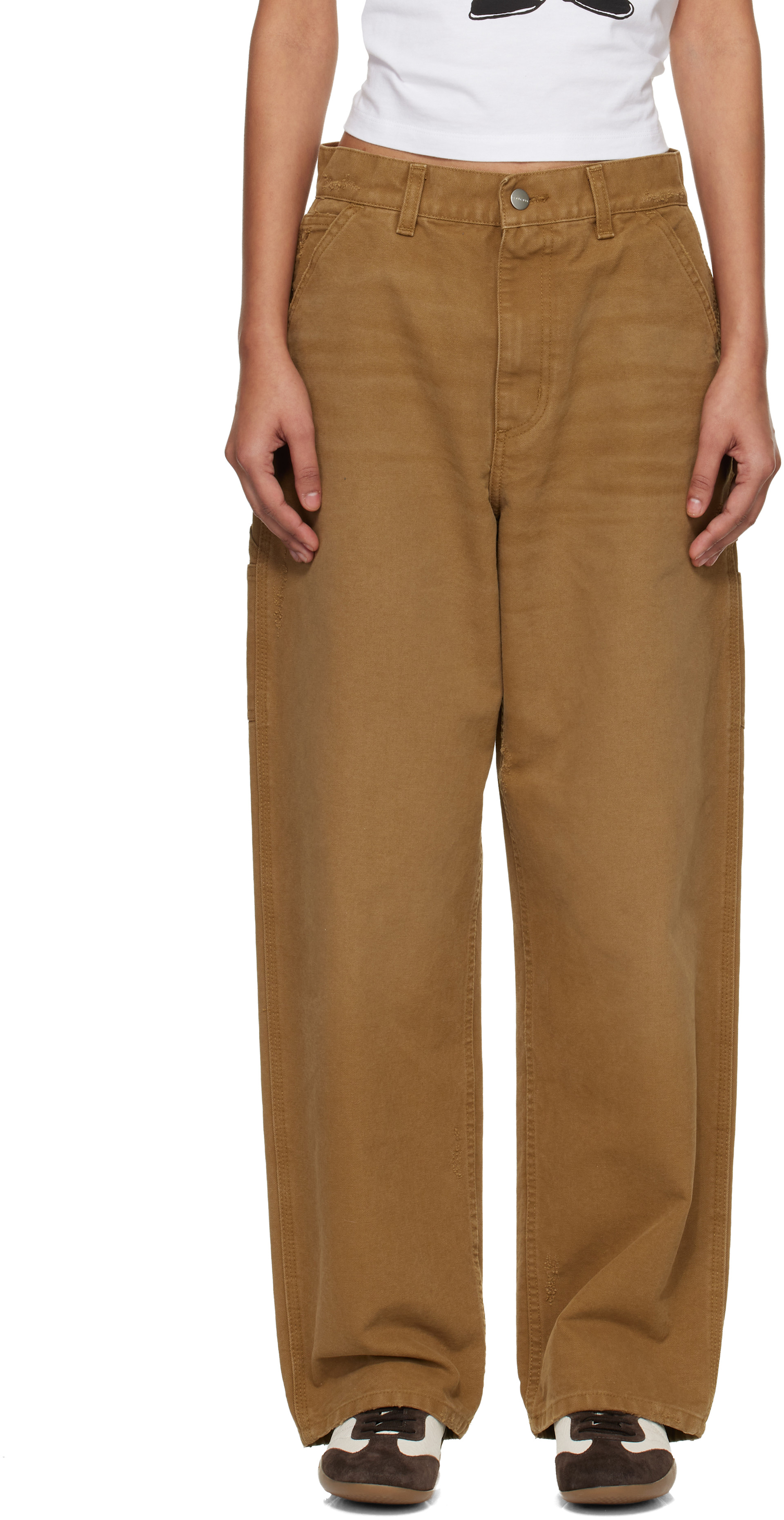 Carhartt Work In Progress - Jean de travail Brandon brun clair