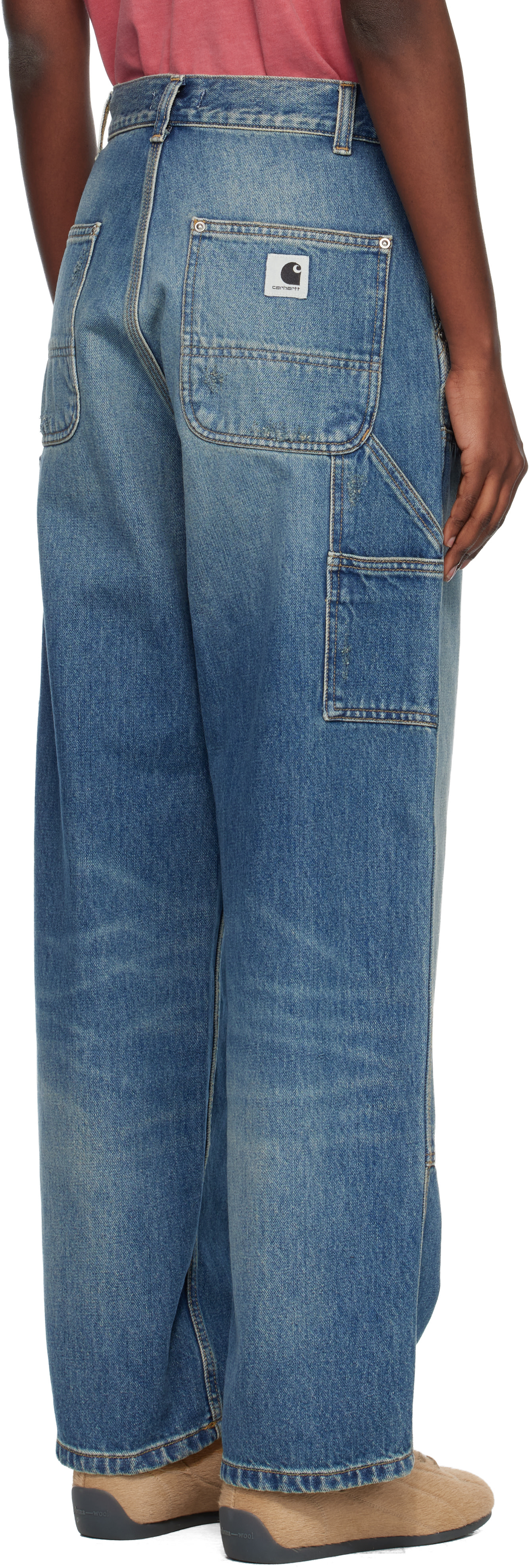 Carhartt Work In Progress: Blue Brandon Double Knee Jeans | SSENSE