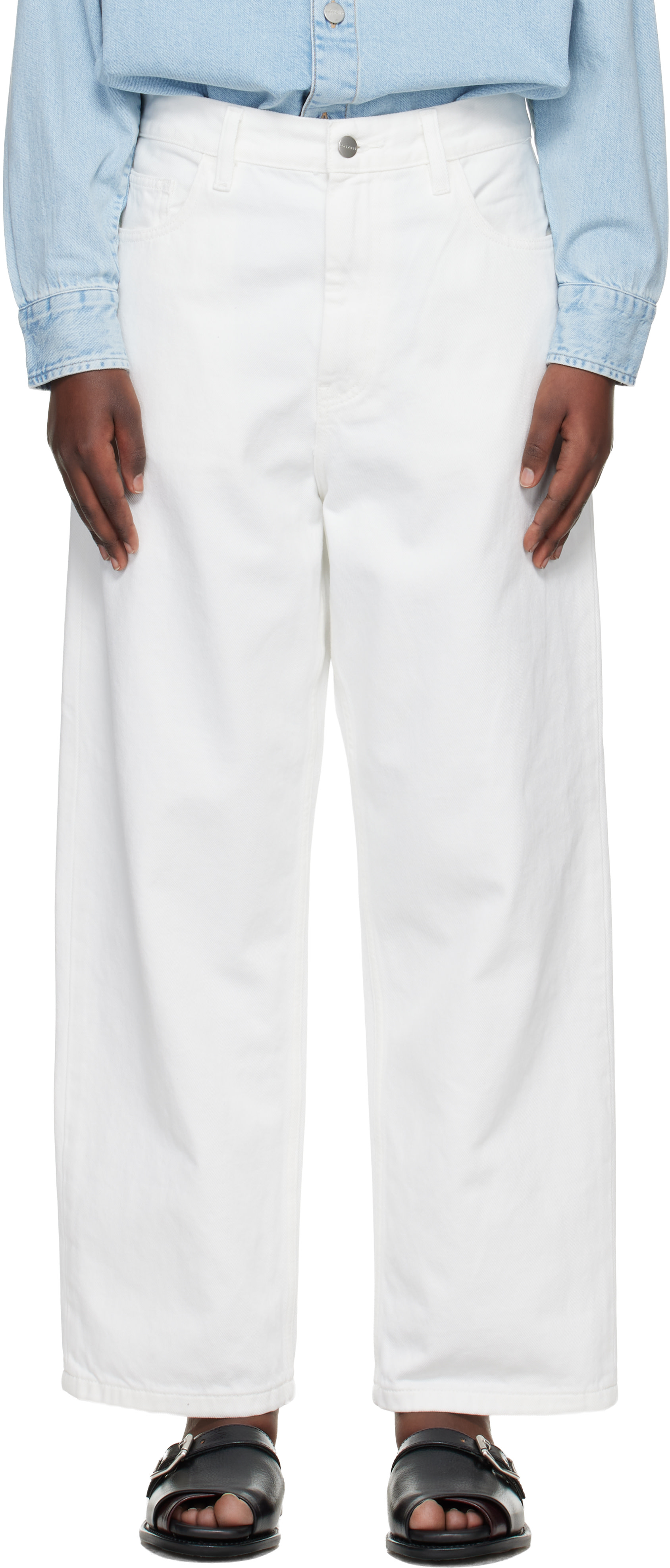 Carhartt Work In Progress: White Brandon Jeans | SSENSE