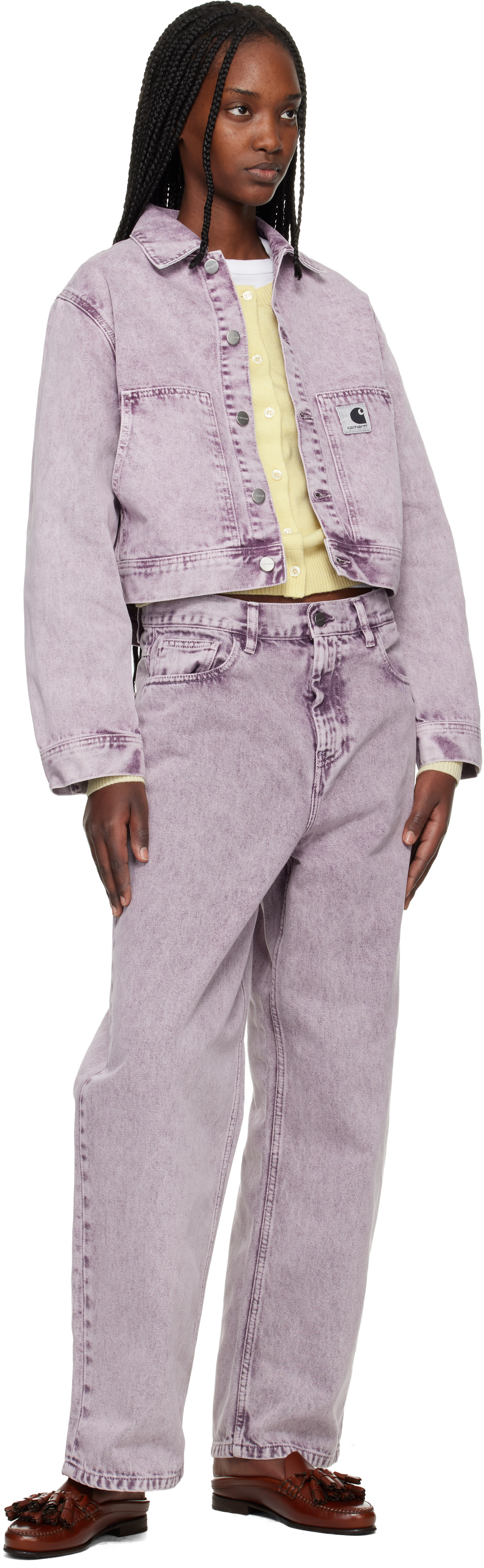 Carhartt Work In Progress - Jean Brandon mauve