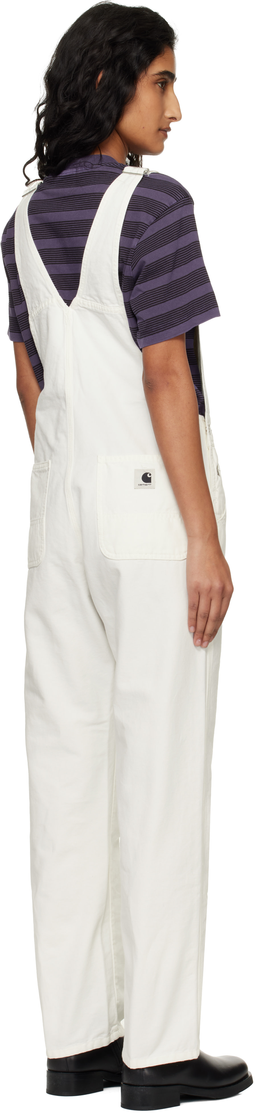 Carhartt Work In Progress - Salopette droite blanche