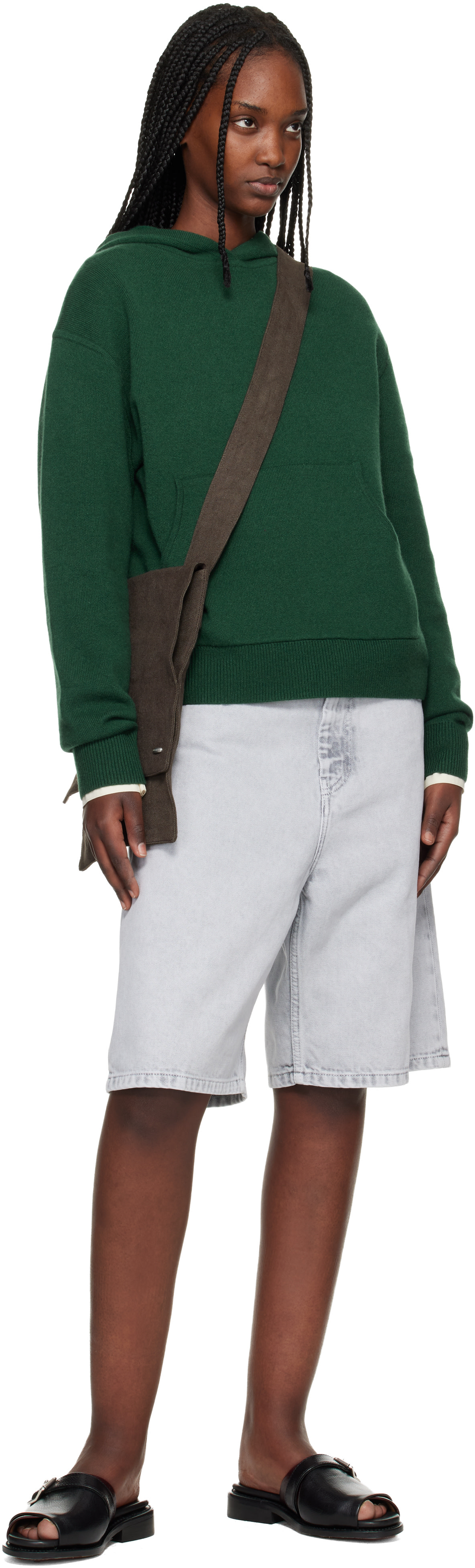 Carhartt Work In Progress - Short Brandon gris en denim