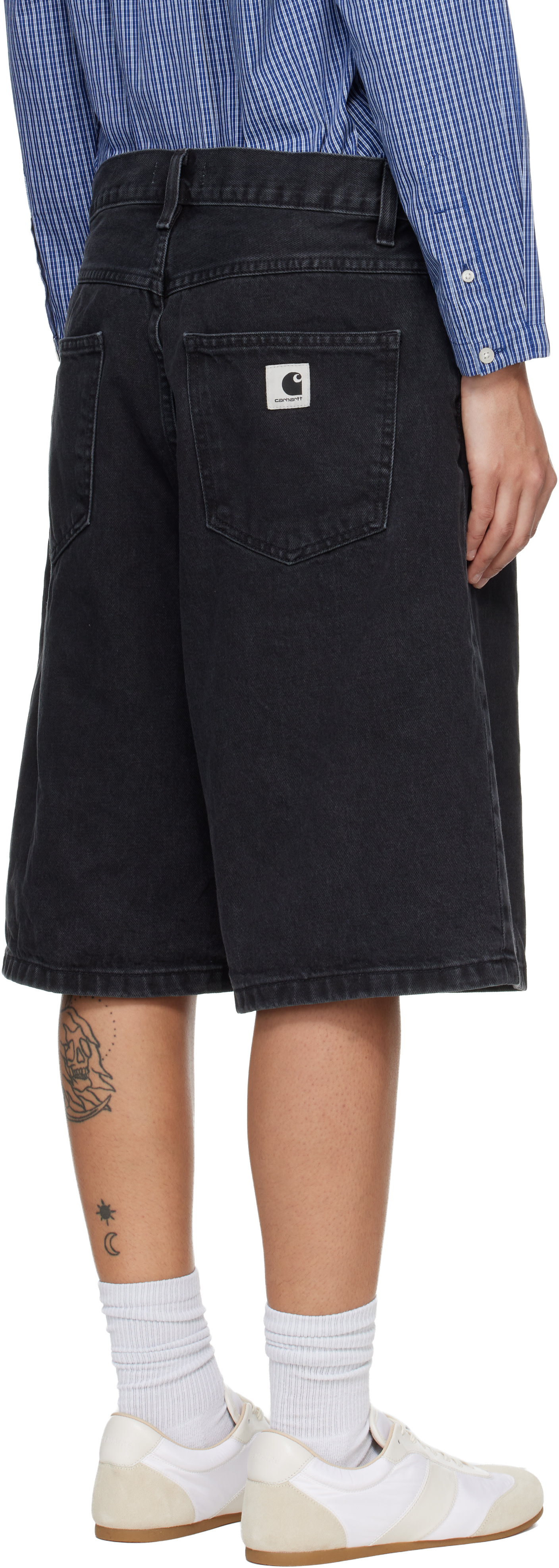 Carhartt Work In Progress: Black Brandon Shorts | SSENSE