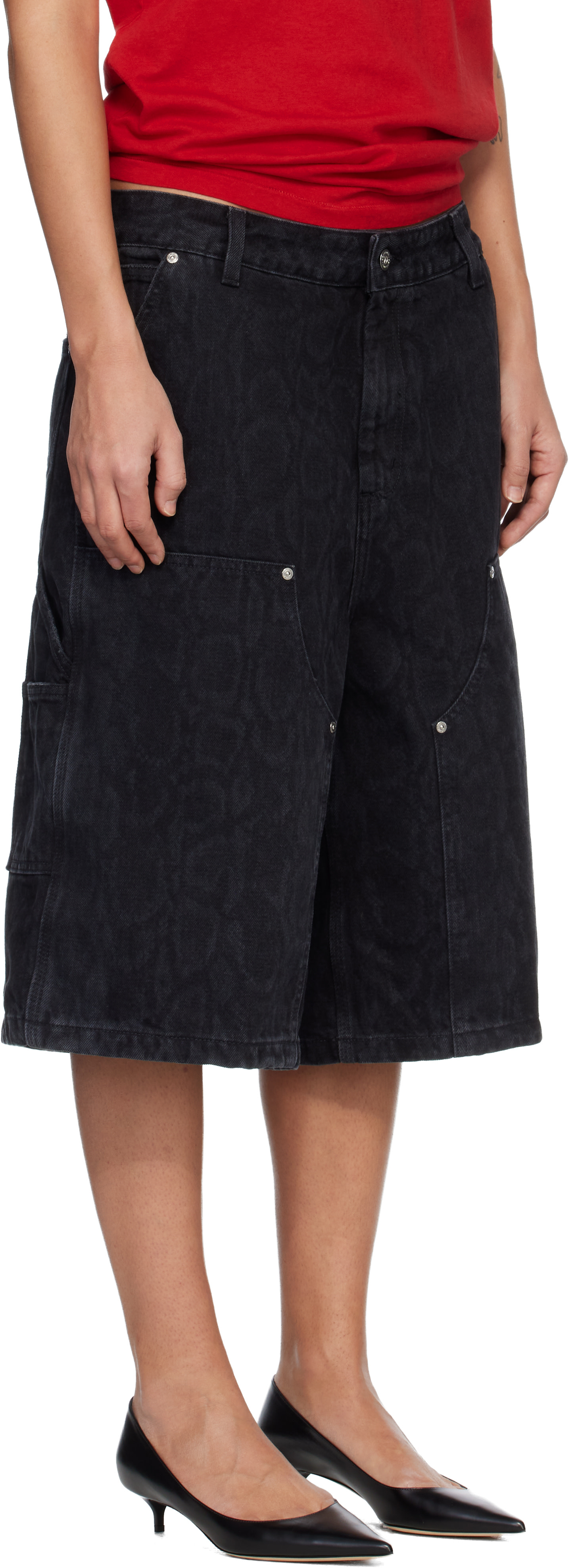 Carhartt Work In Progress: Black Snake Nixon Double Knee Denim