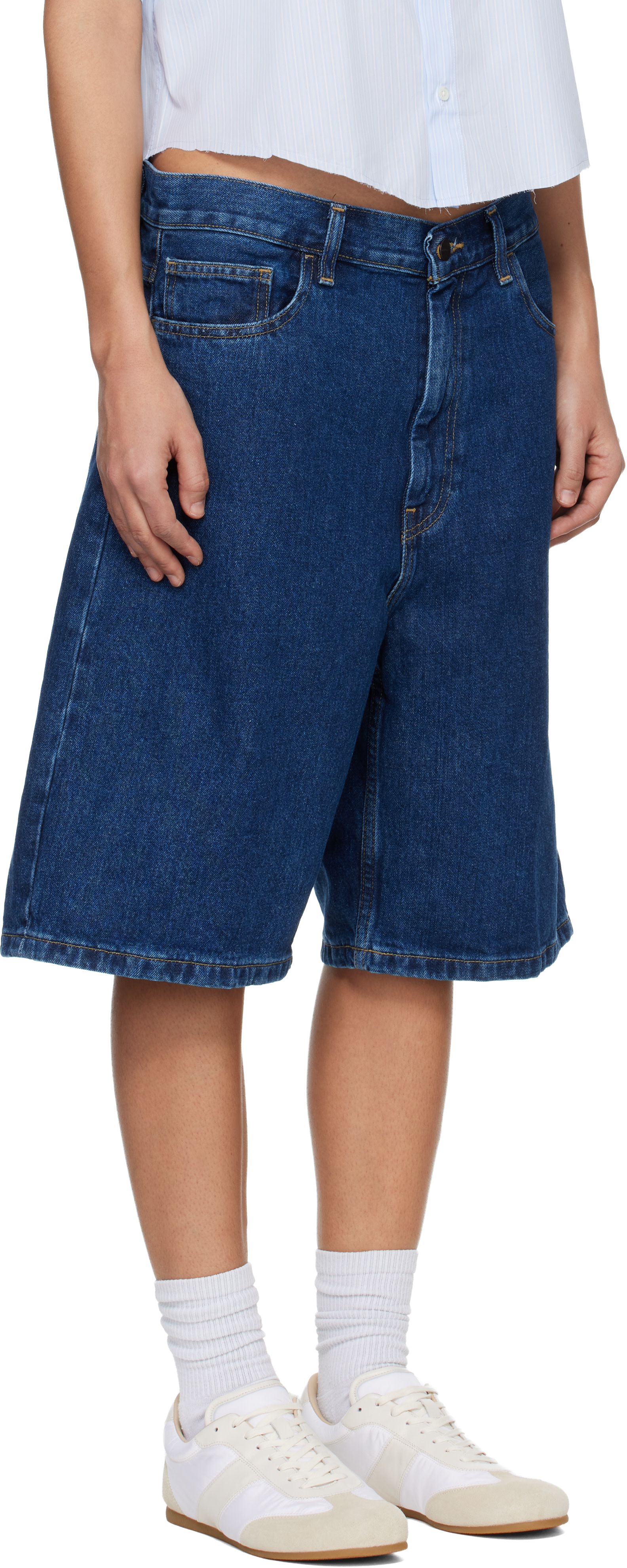 Carhartt Work In Progress - Short Brandon bleu en denim