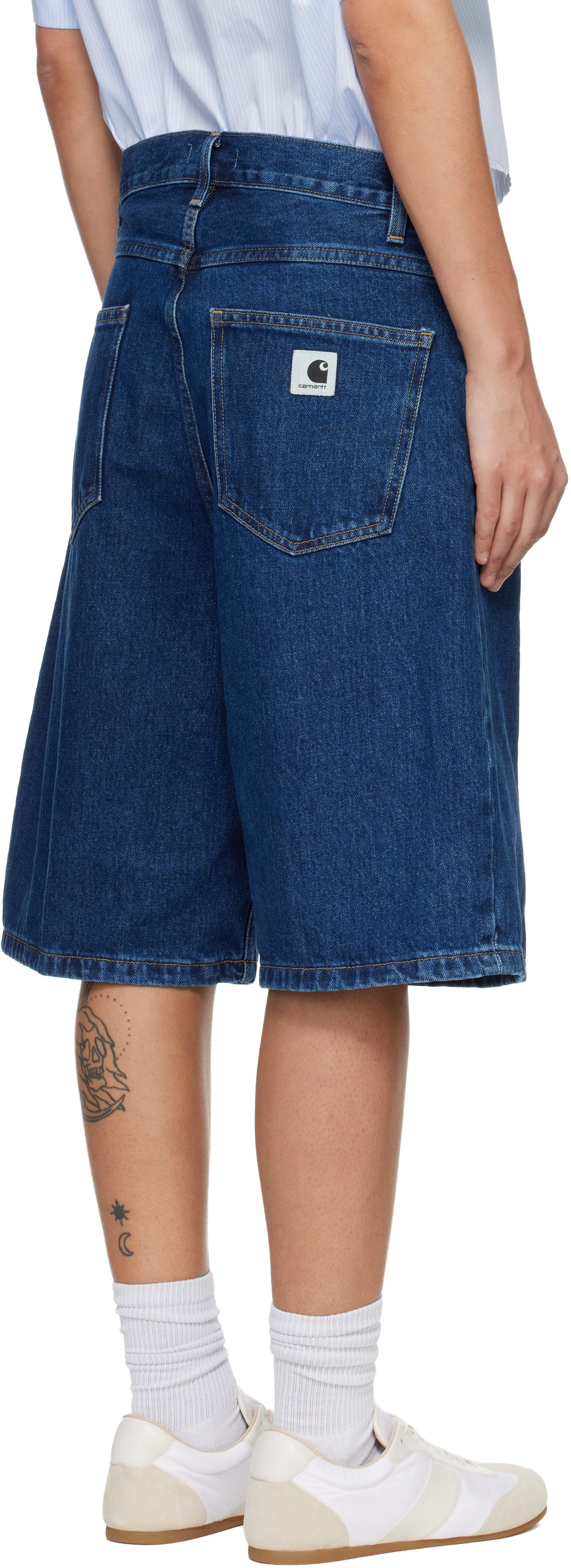 Carhartt Work In Progress - Short Brandon bleu en denim