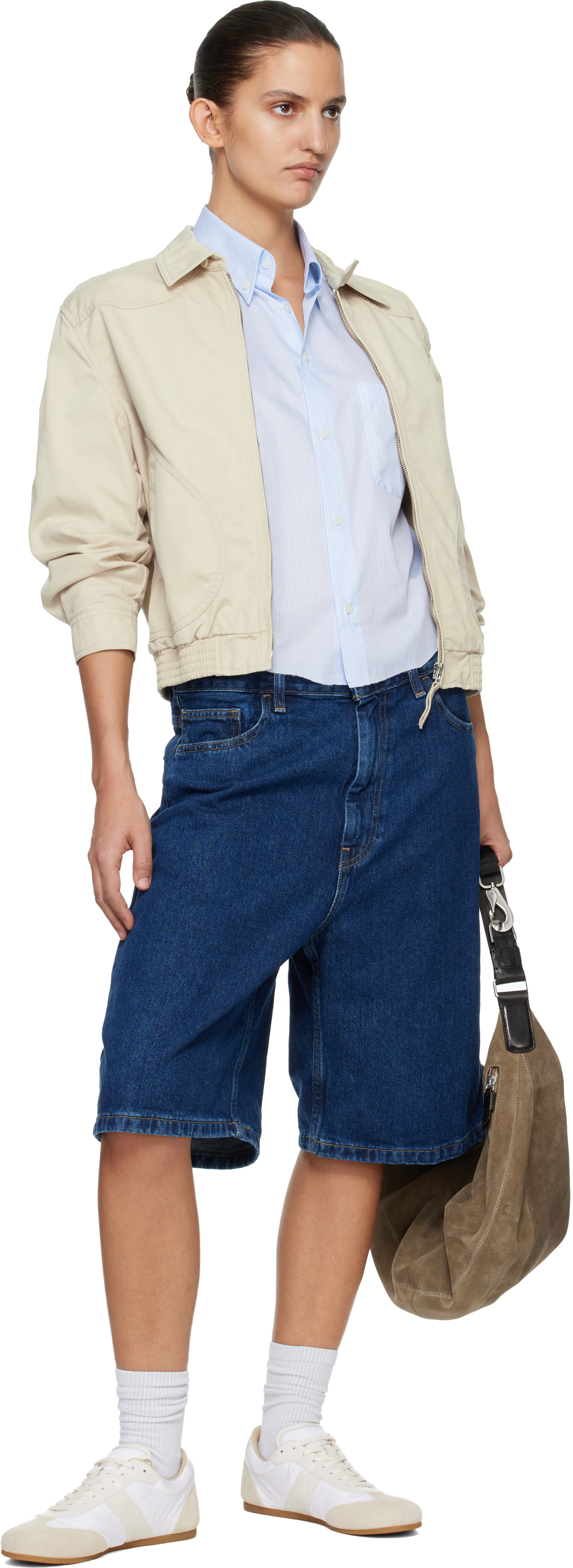 Carhartt Work In Progress - Short Brandon bleu en denim