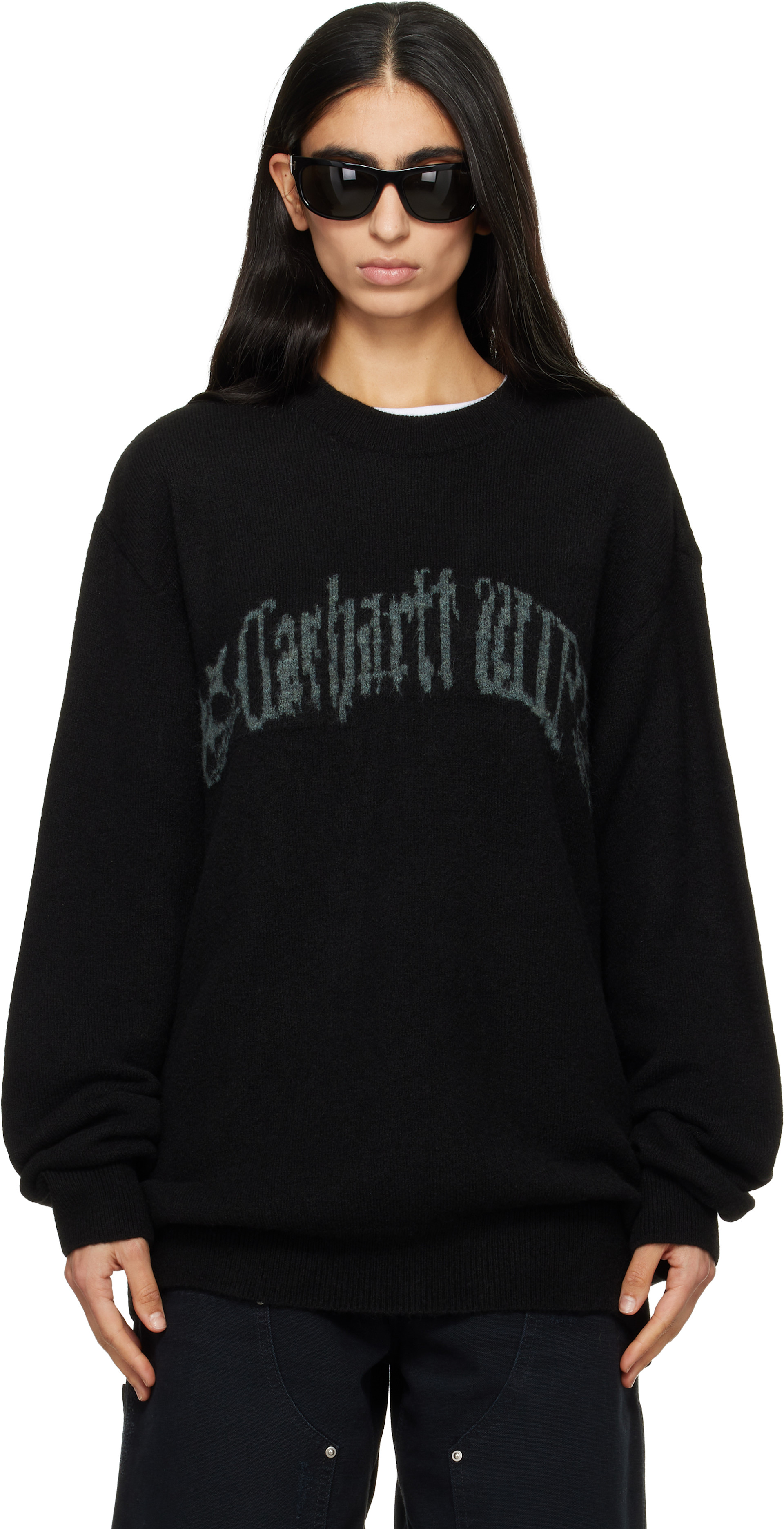 Carhartt Work In Progress - 블랙 커뮤팅 스웨터