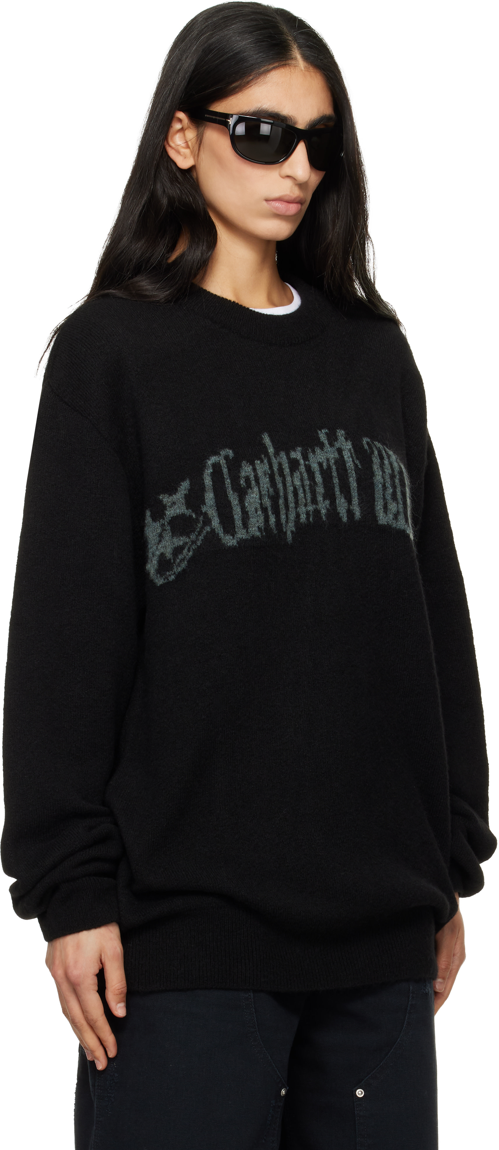Carhartt Work In Progress - 블랙 커뮤팅 스웨터