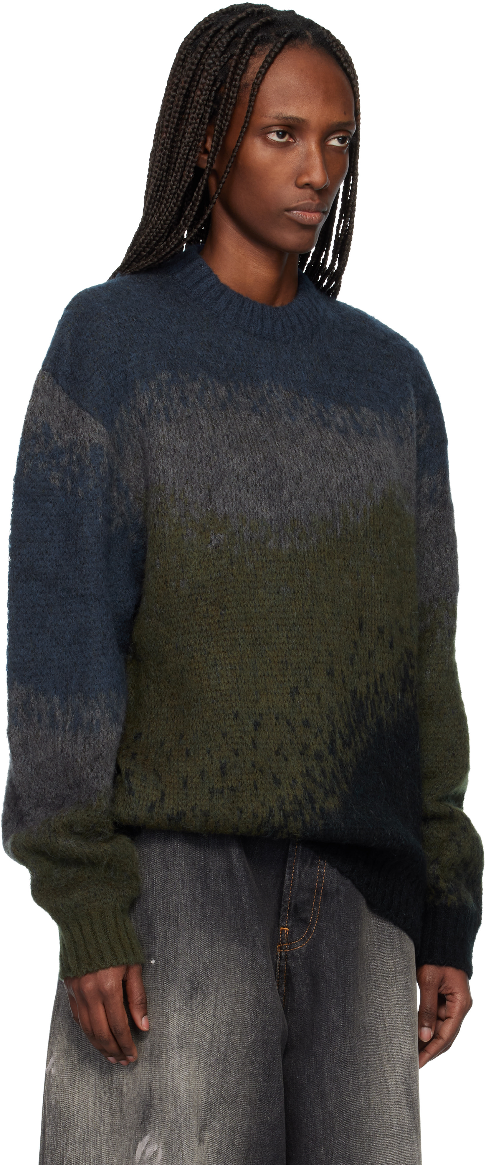 Carhartt Work In Progress - Pull Tinley bleu marine et vert