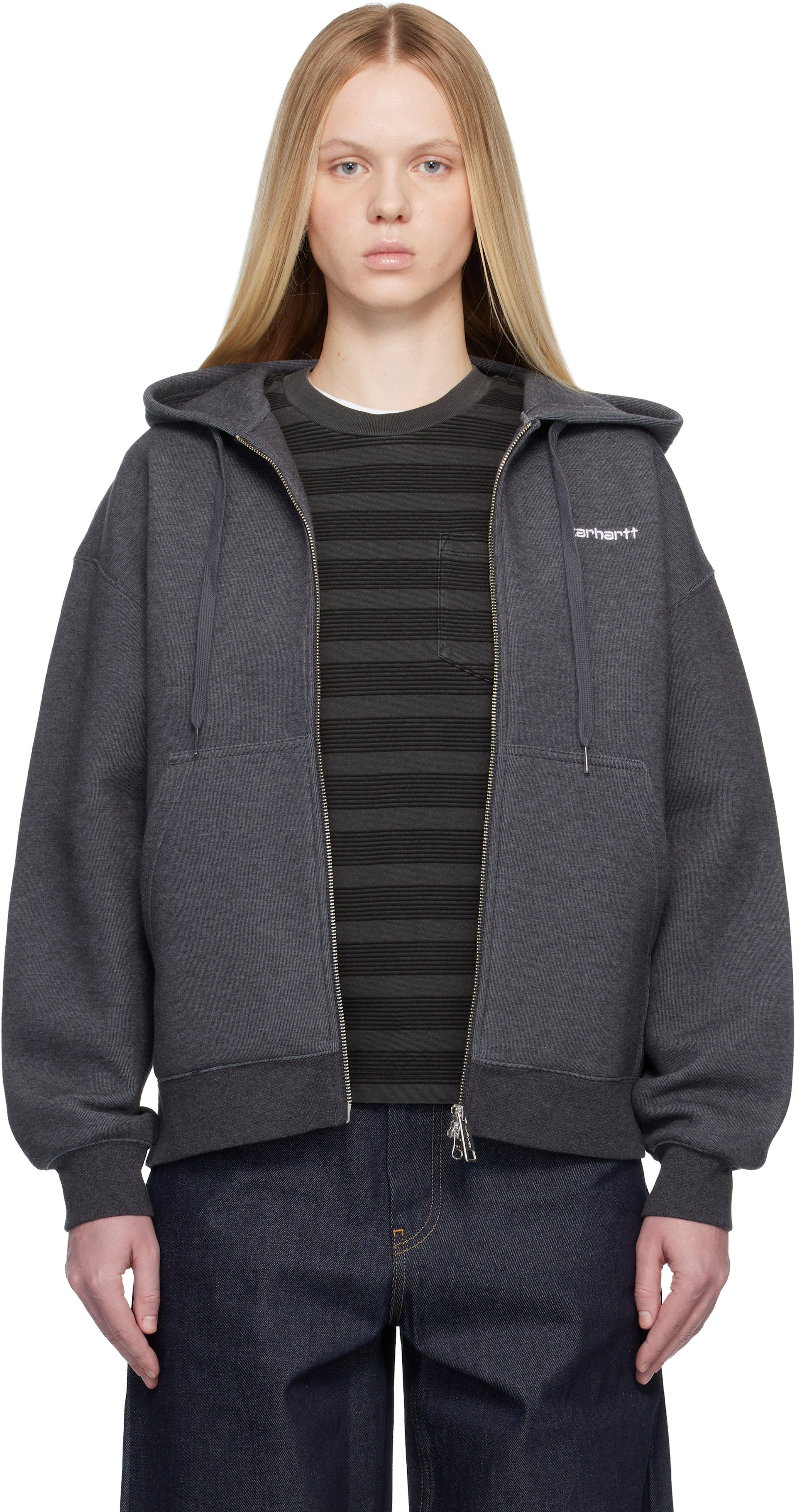 Carhartt Work In Progress - Pull à capuche Alda noir