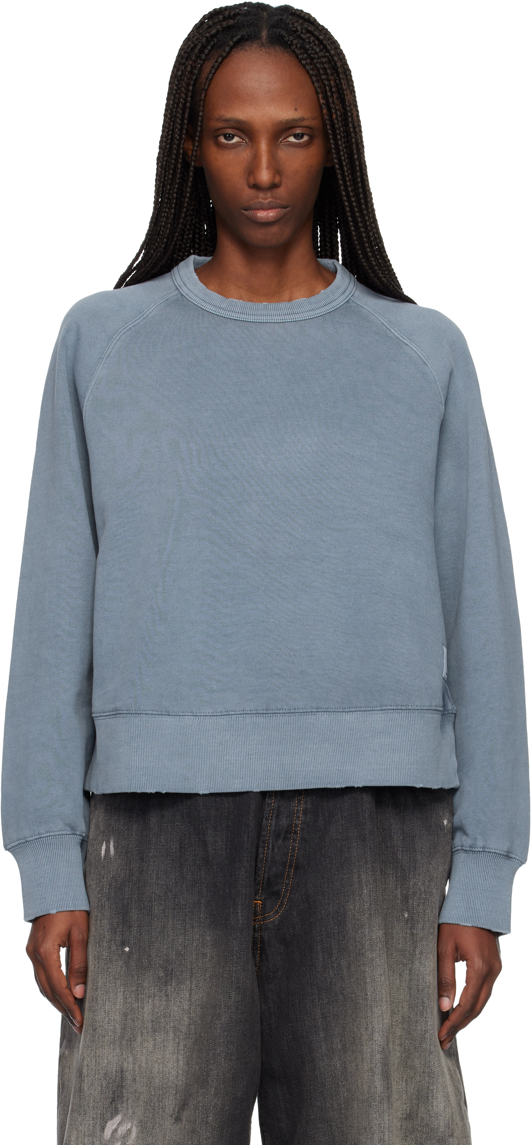Carhartt Work In Progress - 블루 토리온 스웨트셔츠