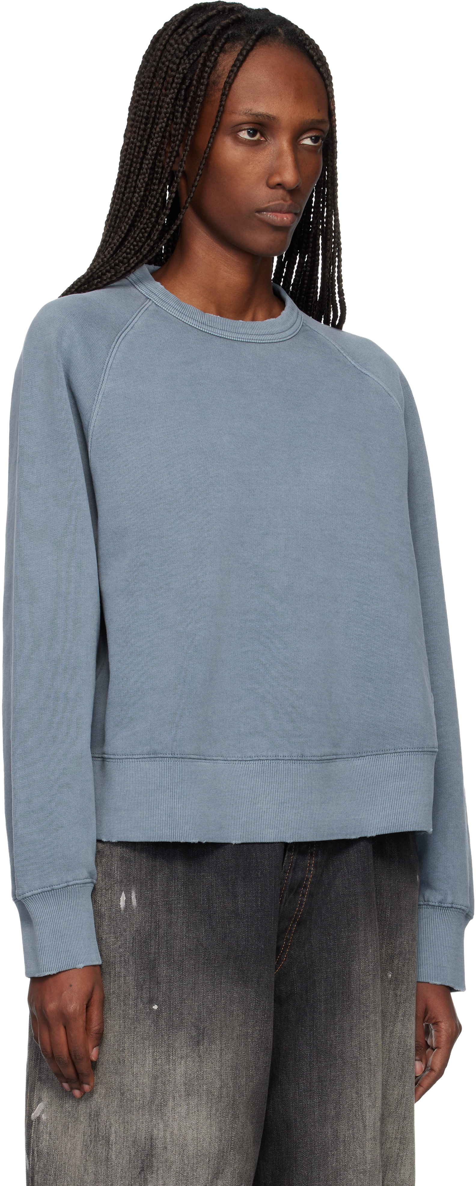 Carhartt Work In Progress - 블루 토리온 스웨트셔츠