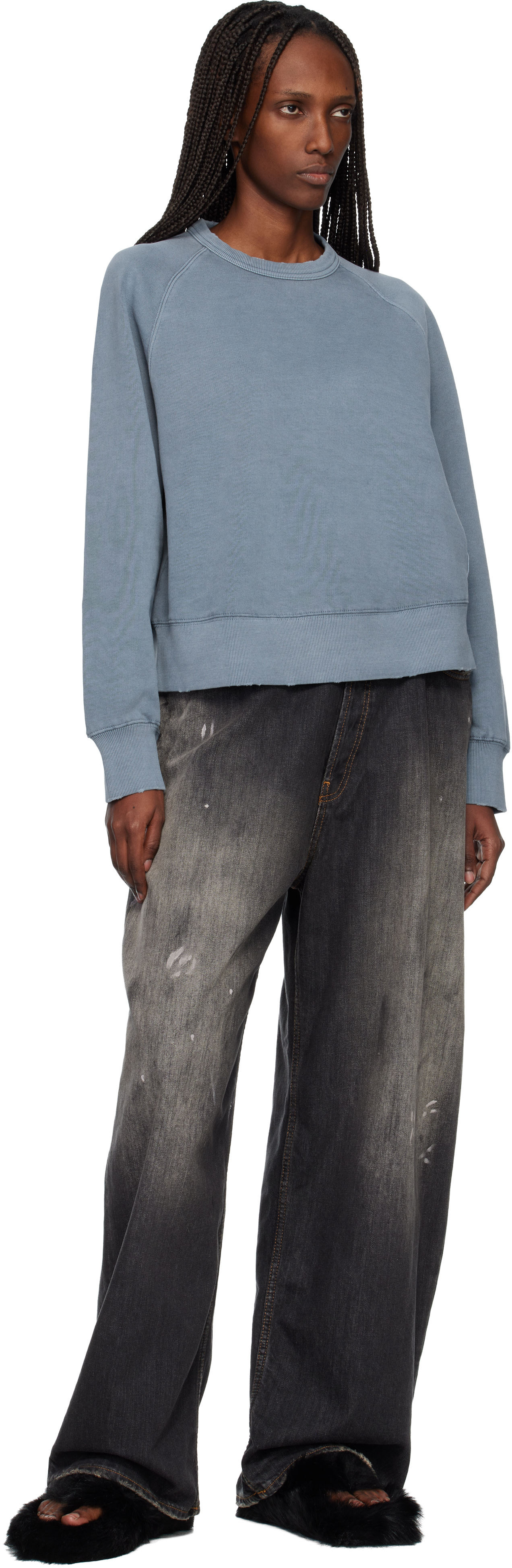 Carhartt Work In Progress - 블루 토리온 스웨트셔츠