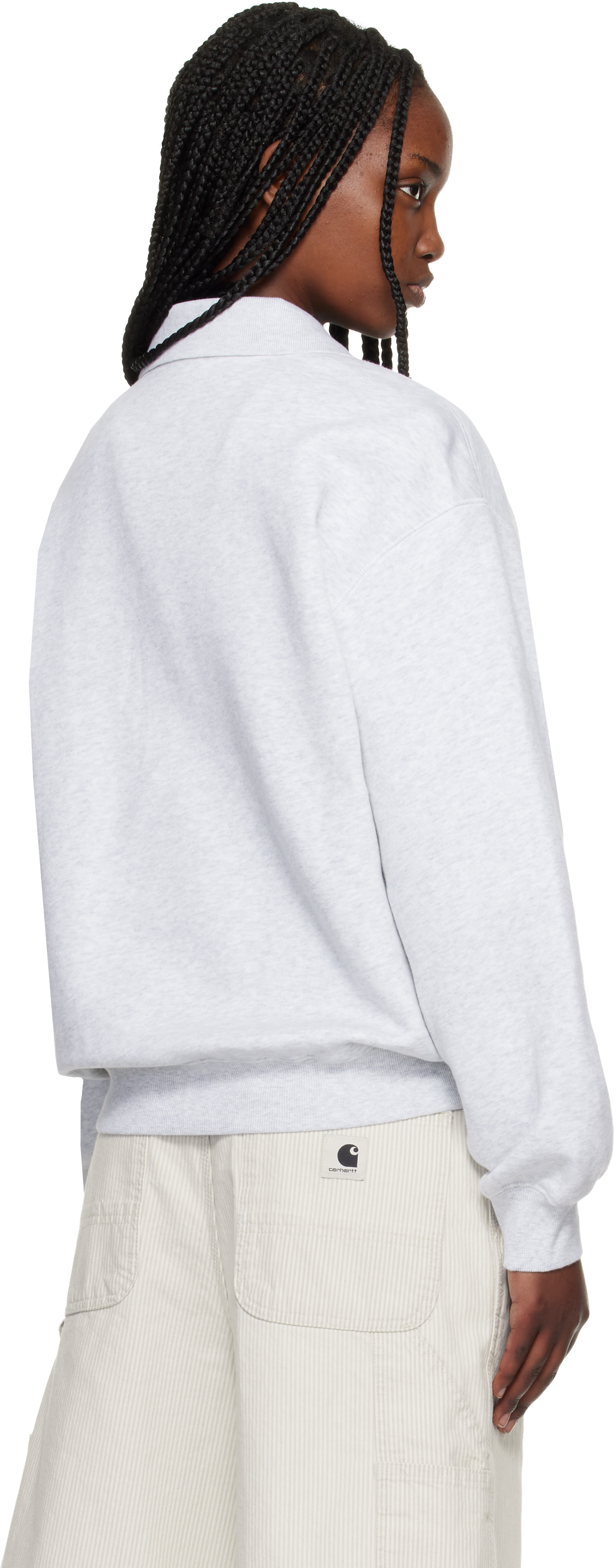 Carhartt Work In Progress - Polo gris à logo