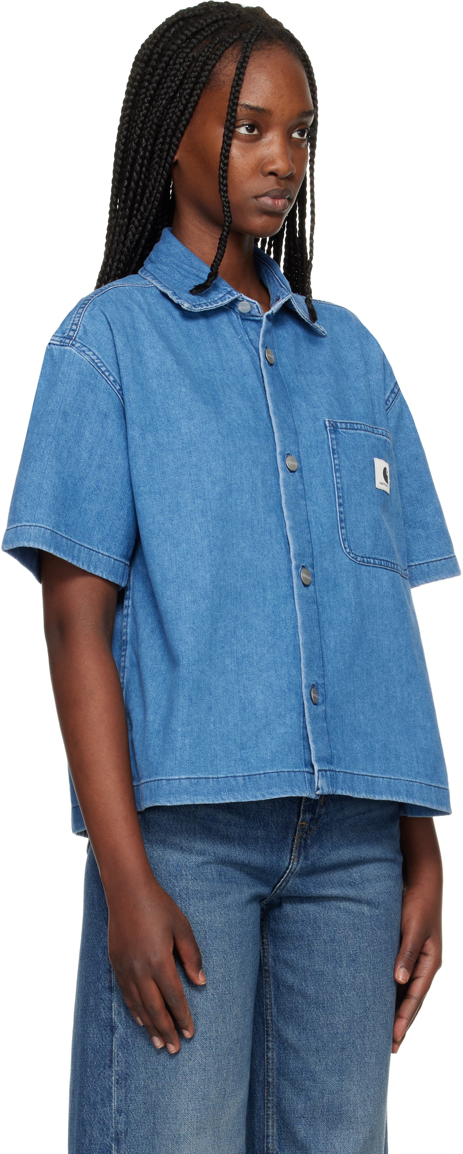 Carhartt Work In Progress: ブルー Lovilia デニムシャツ | SSENSE 日本