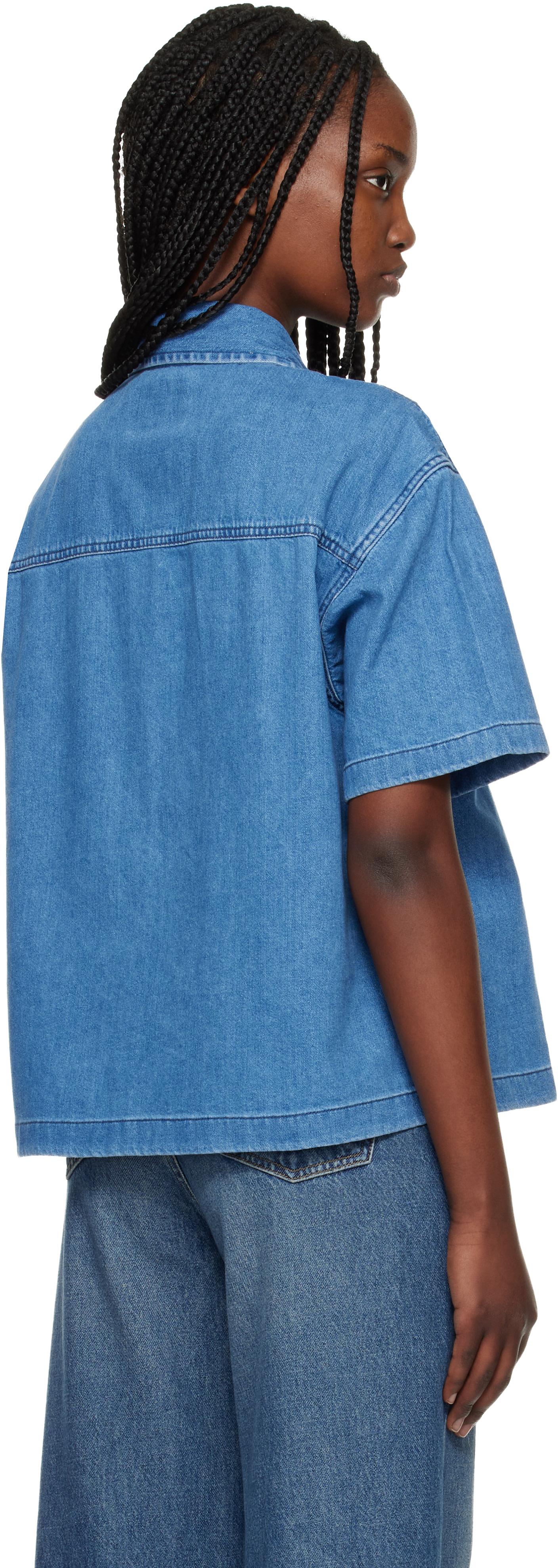 Carhartt Work In Progress: Blue Lovilia Denim Shirt | SSENSE