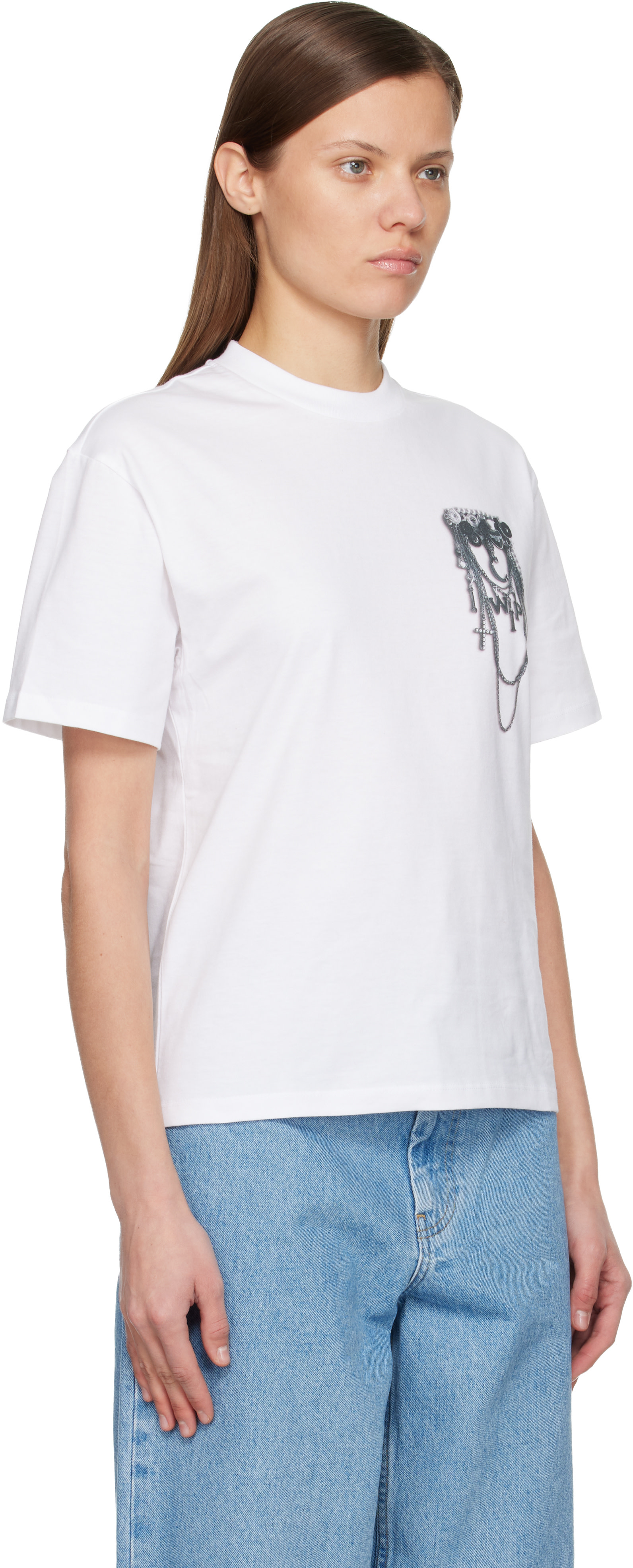 Carhartt Work In Progress - T-shirt blanc à image de breloque