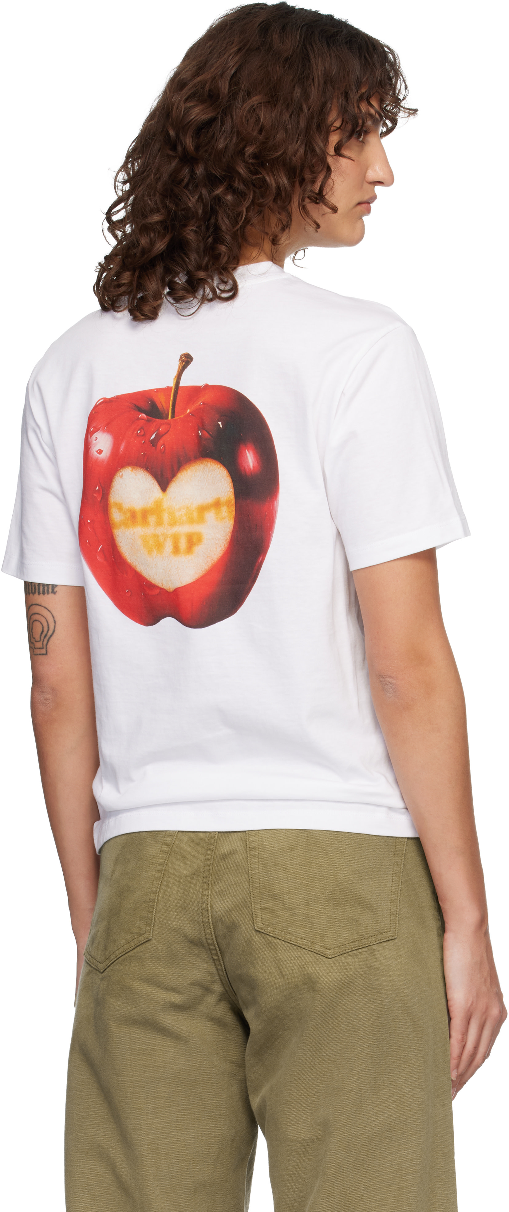 Carhartt Work In Progress - T-shirt blanc à logo Spoiled