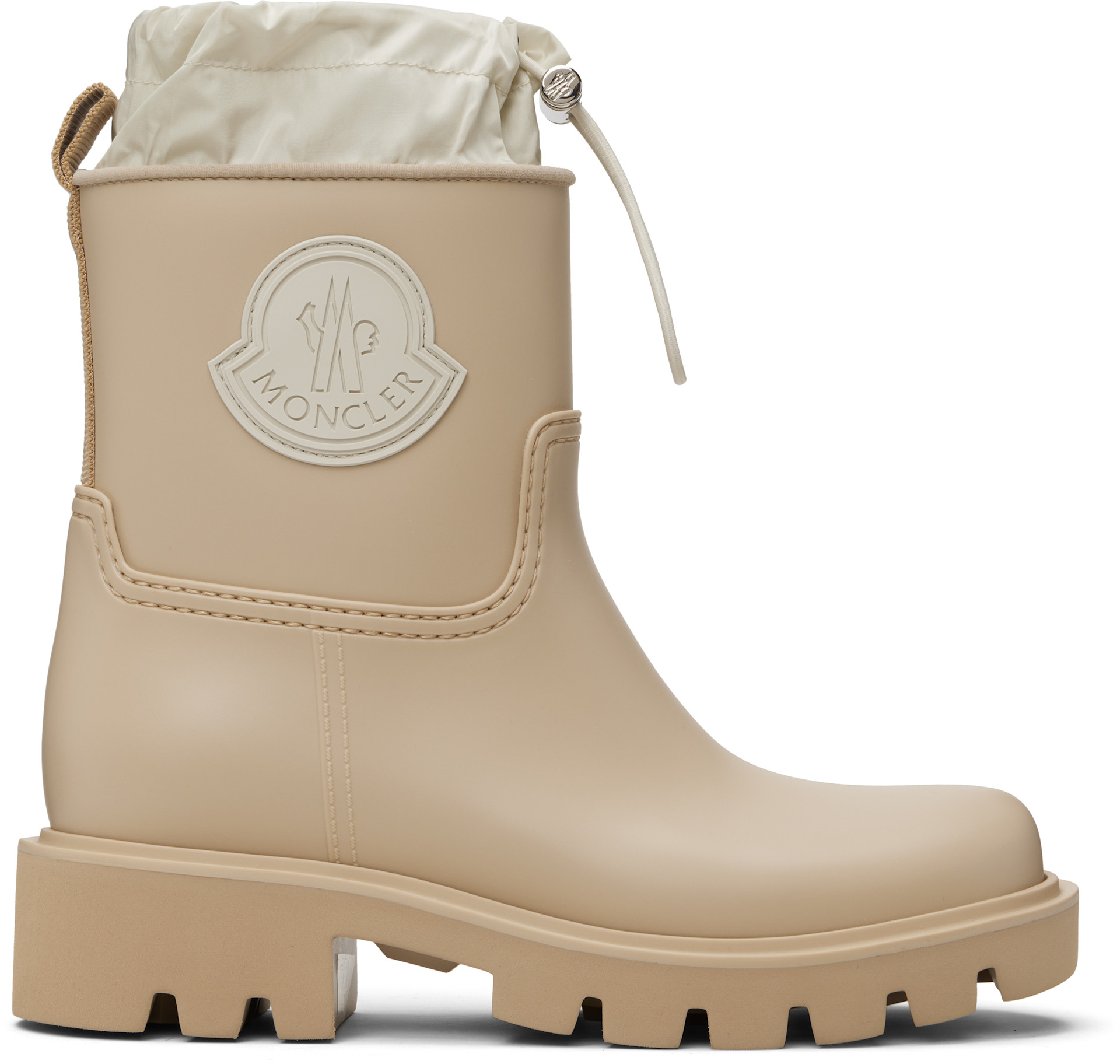 Moncler - Bottes de pluie Kickstream beiges