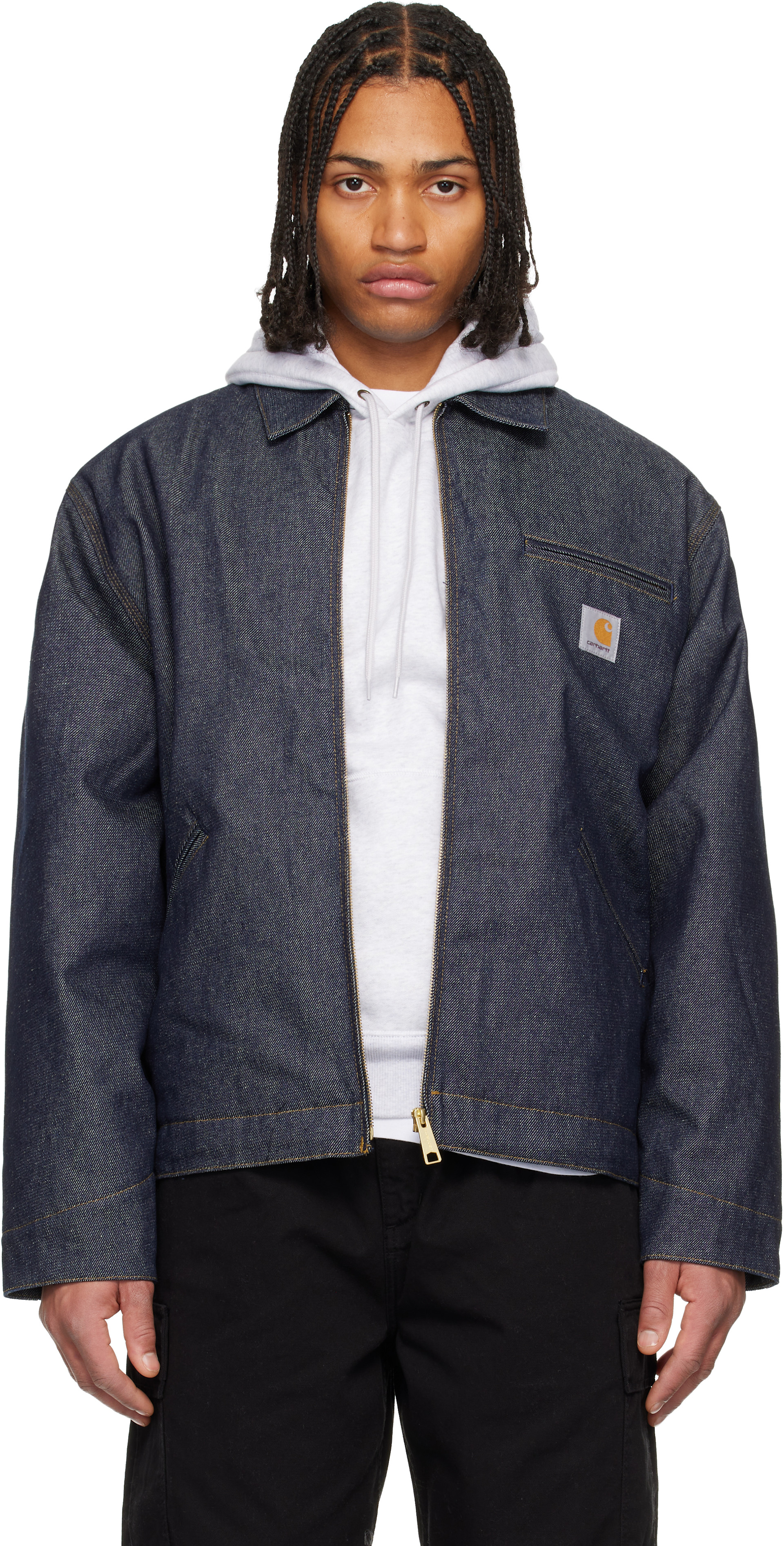 Carhartt Work In Progress: Blue OG Detroit Denim Jacket | SSENSE