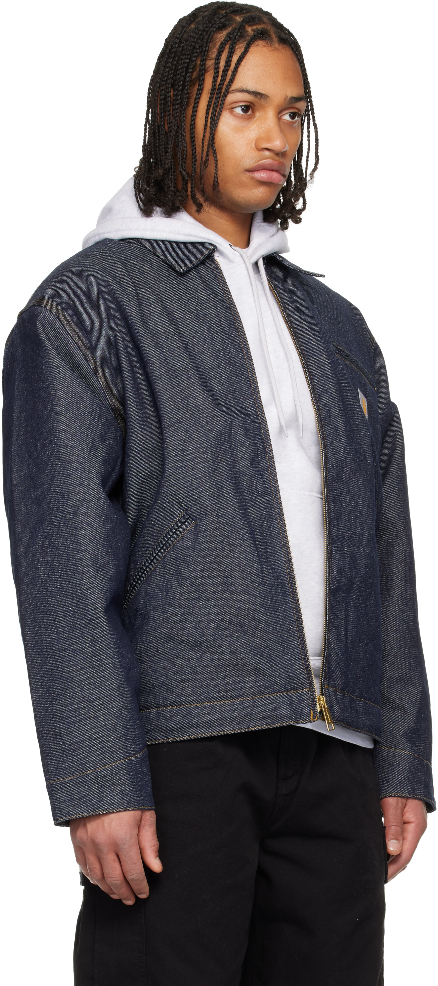 Carhartt Work In Progress: Blue OG Detroit Denim Jacket | SSENSE