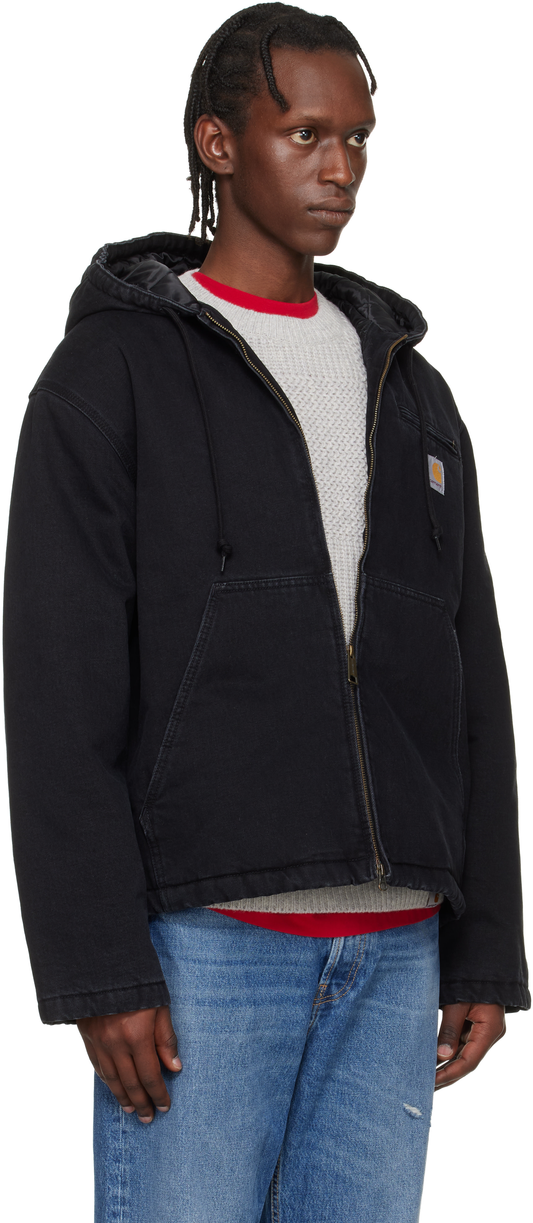 Carhartt Work In Progress: Black Cleveland Jacket | SSENSE