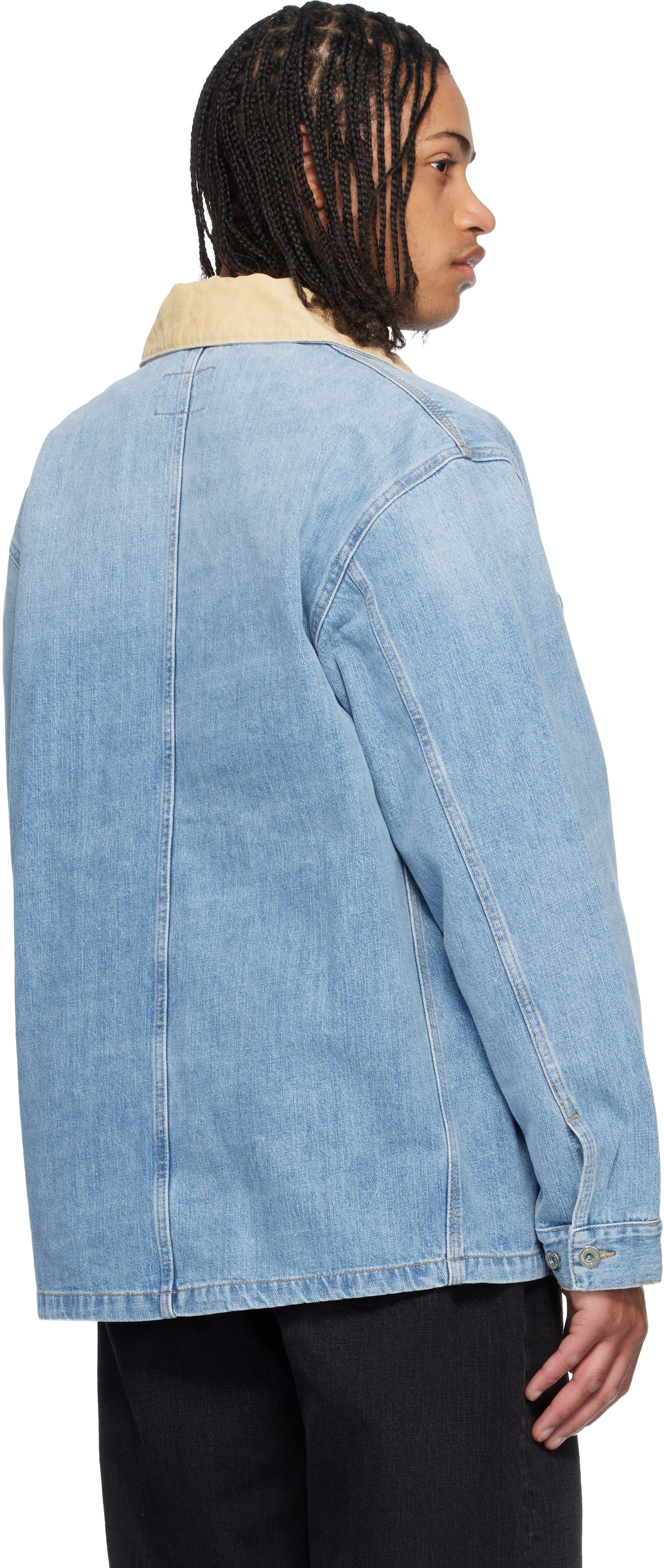 Carhartt Work In Progress: ブルー Warren デニム チョアコート