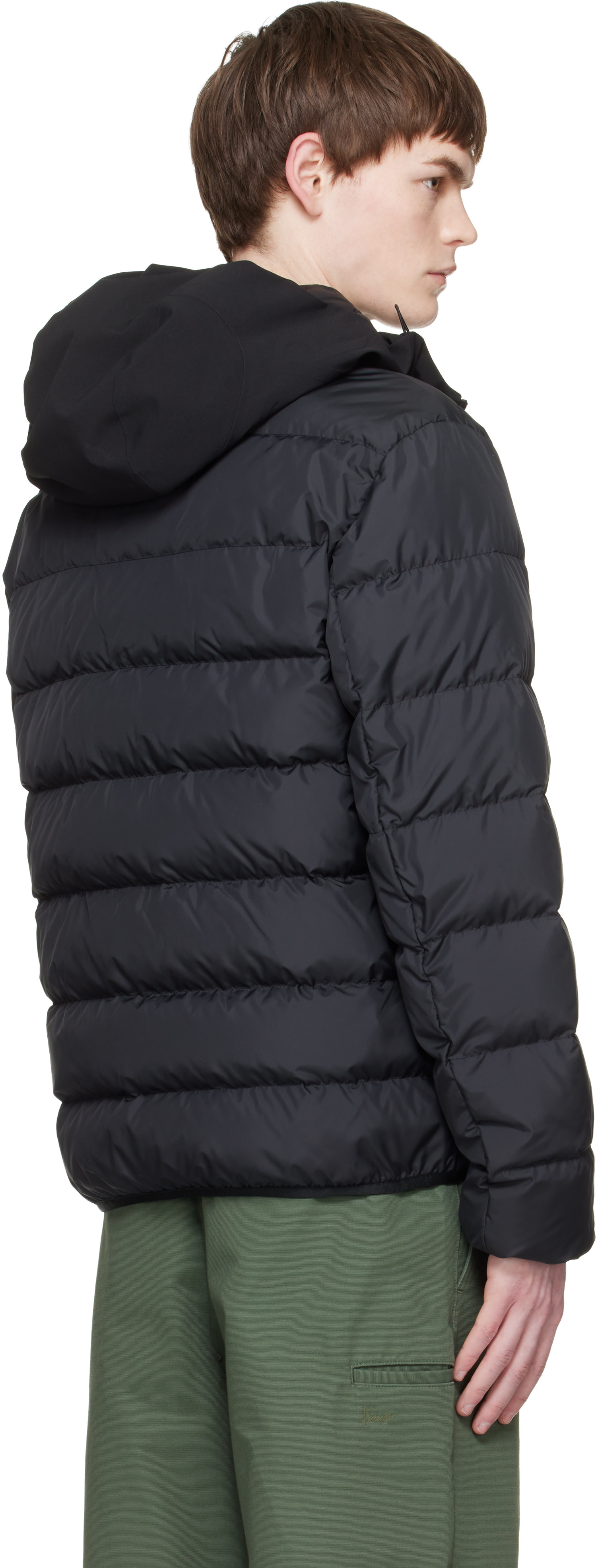 Moncler - 블랙 베가 후드 쇼트 다운 재킷