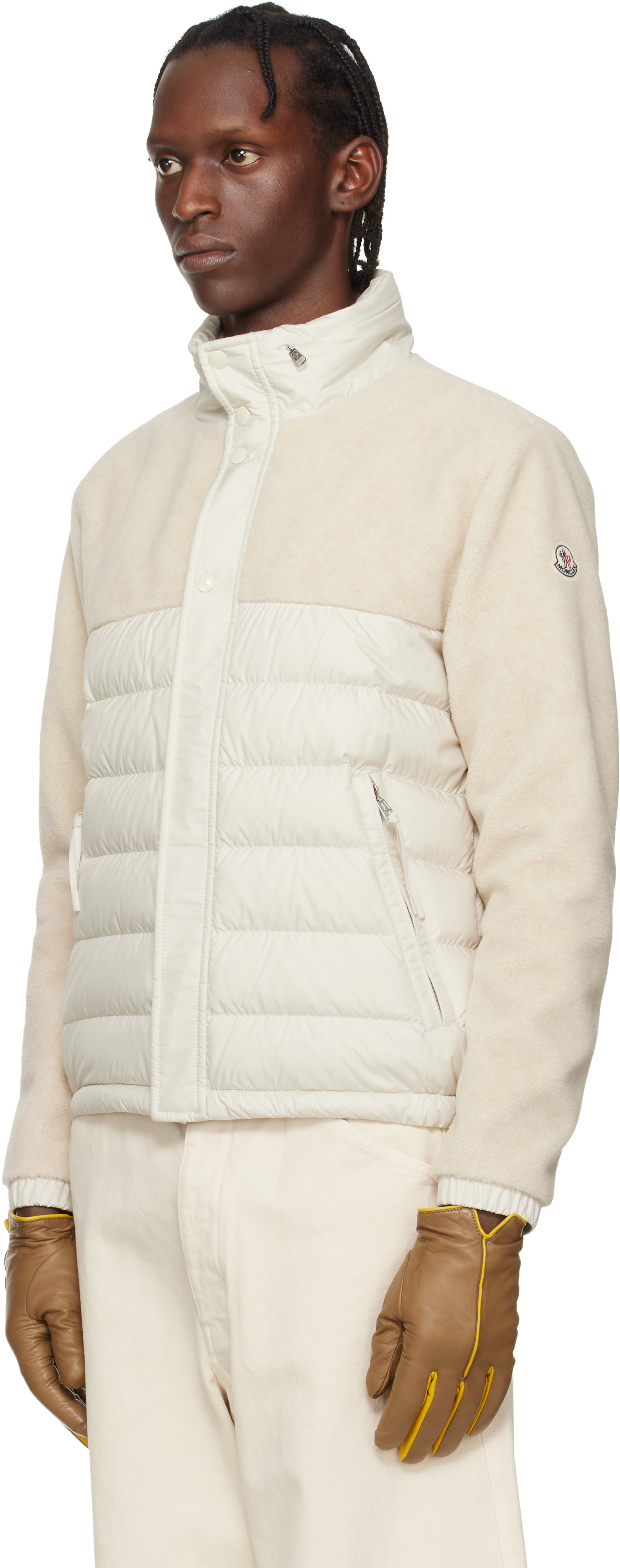 Moncler - 베이지 미스트랄 테디 쇼트 다운 재킷