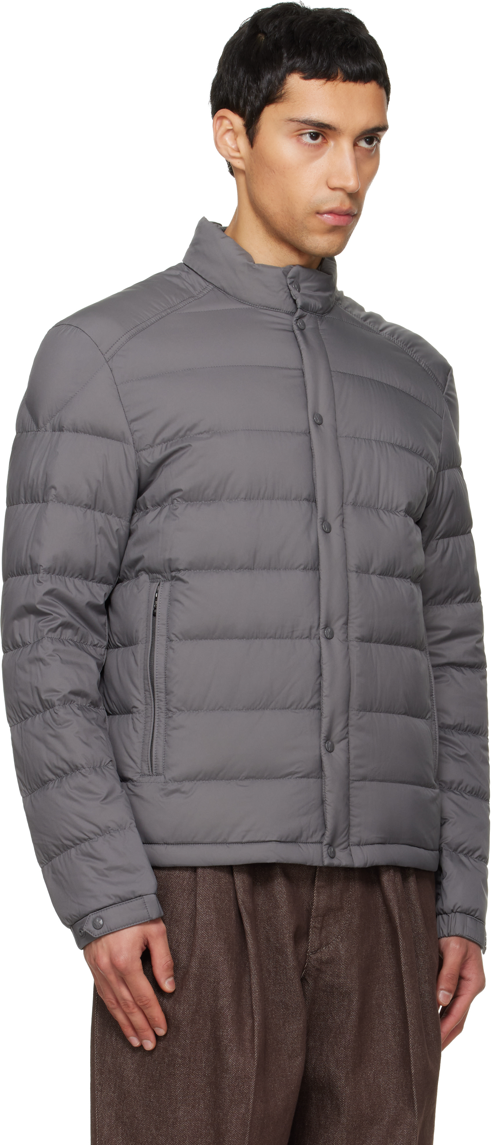 Moncler - Gray Selves Short Down Jacket
