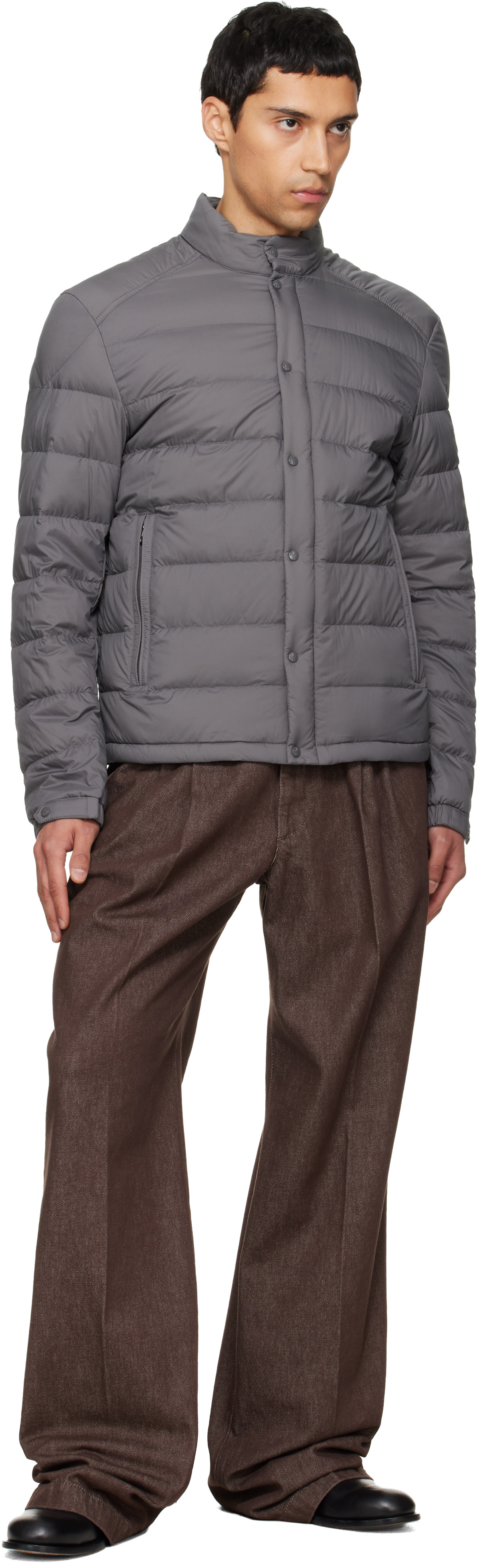 Moncler - Gray Selves Short Down Jacket
