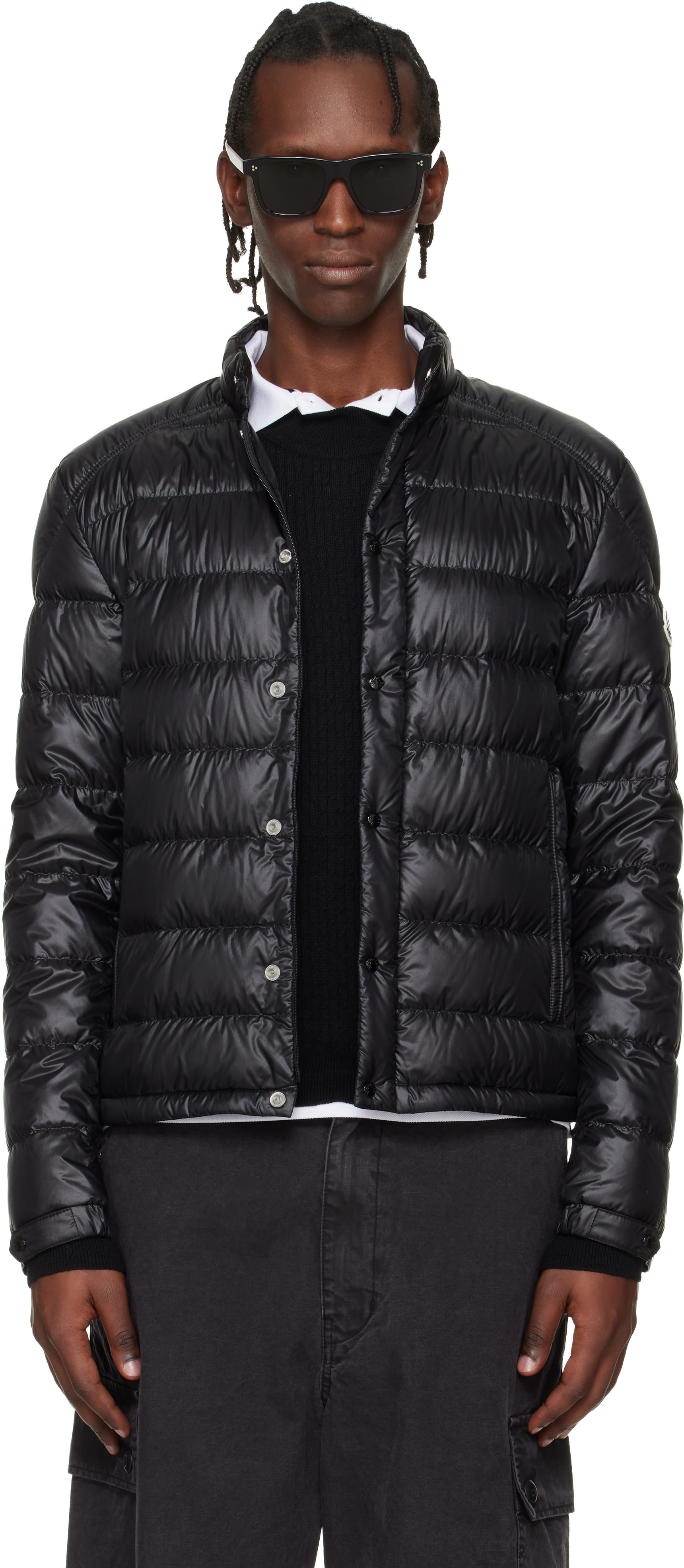Moncler - 블랙 셀브스 쇼트 다운 재킷