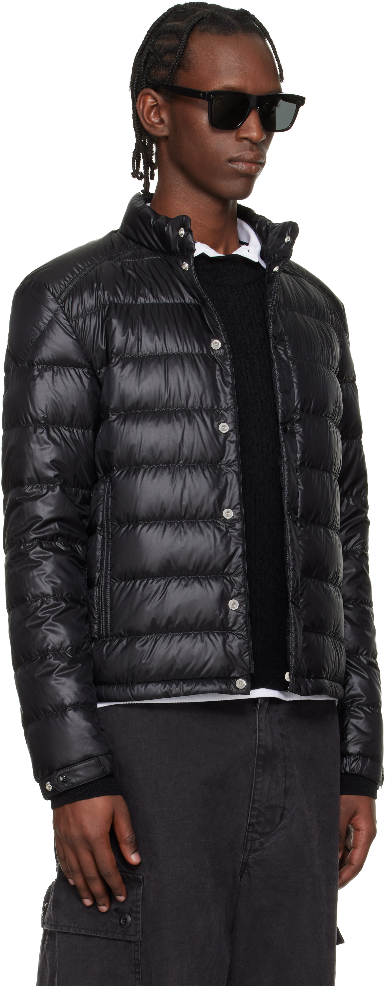 Moncler - 블랙 셀브스 쇼트 다운 재킷