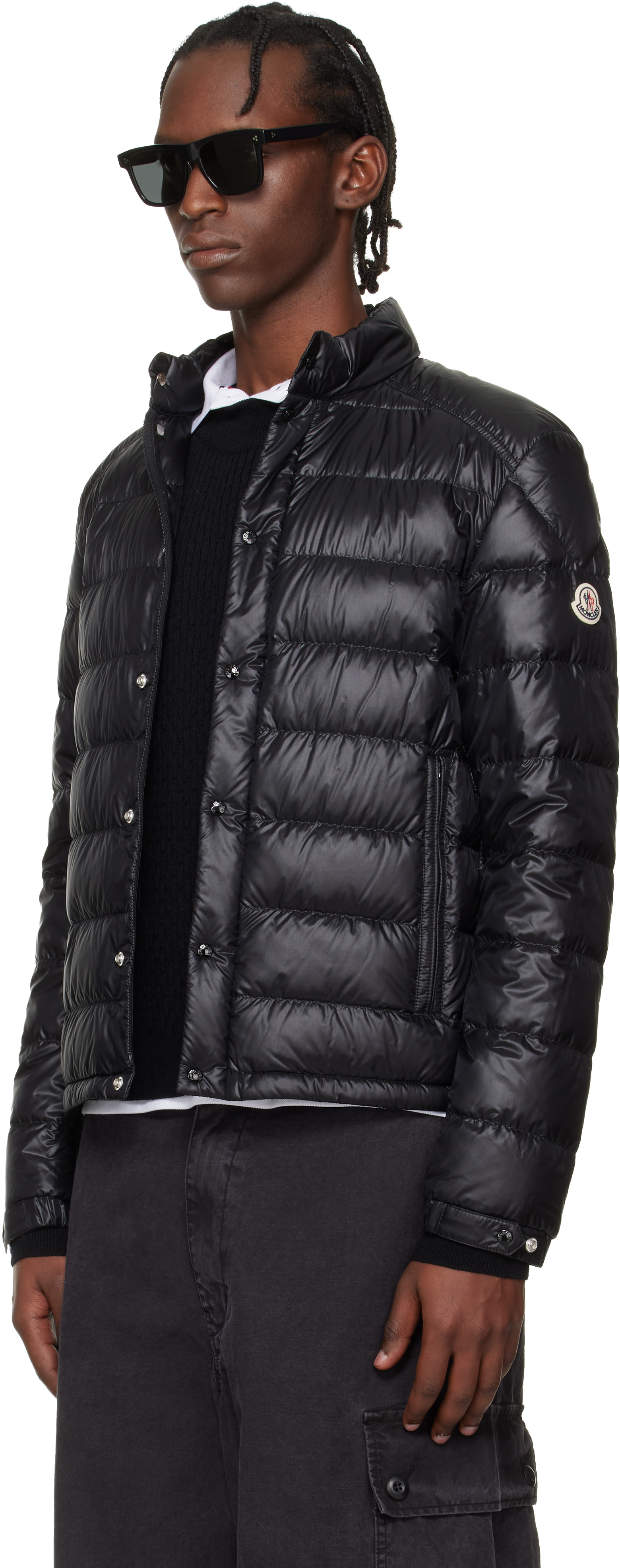 Moncler - 블랙 셀브스 쇼트 다운 재킷