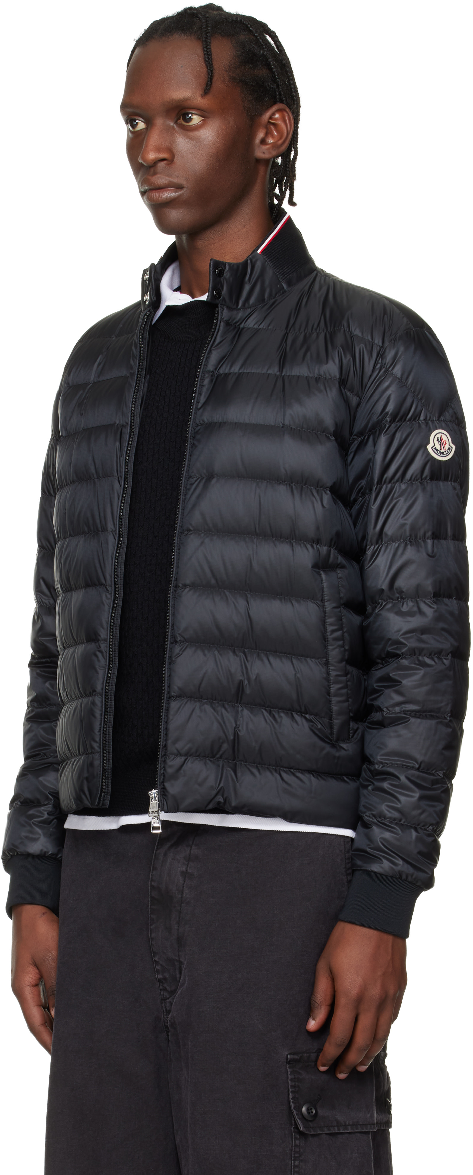 Moncler - 블랙 리겔 쇼트 다운 재킷