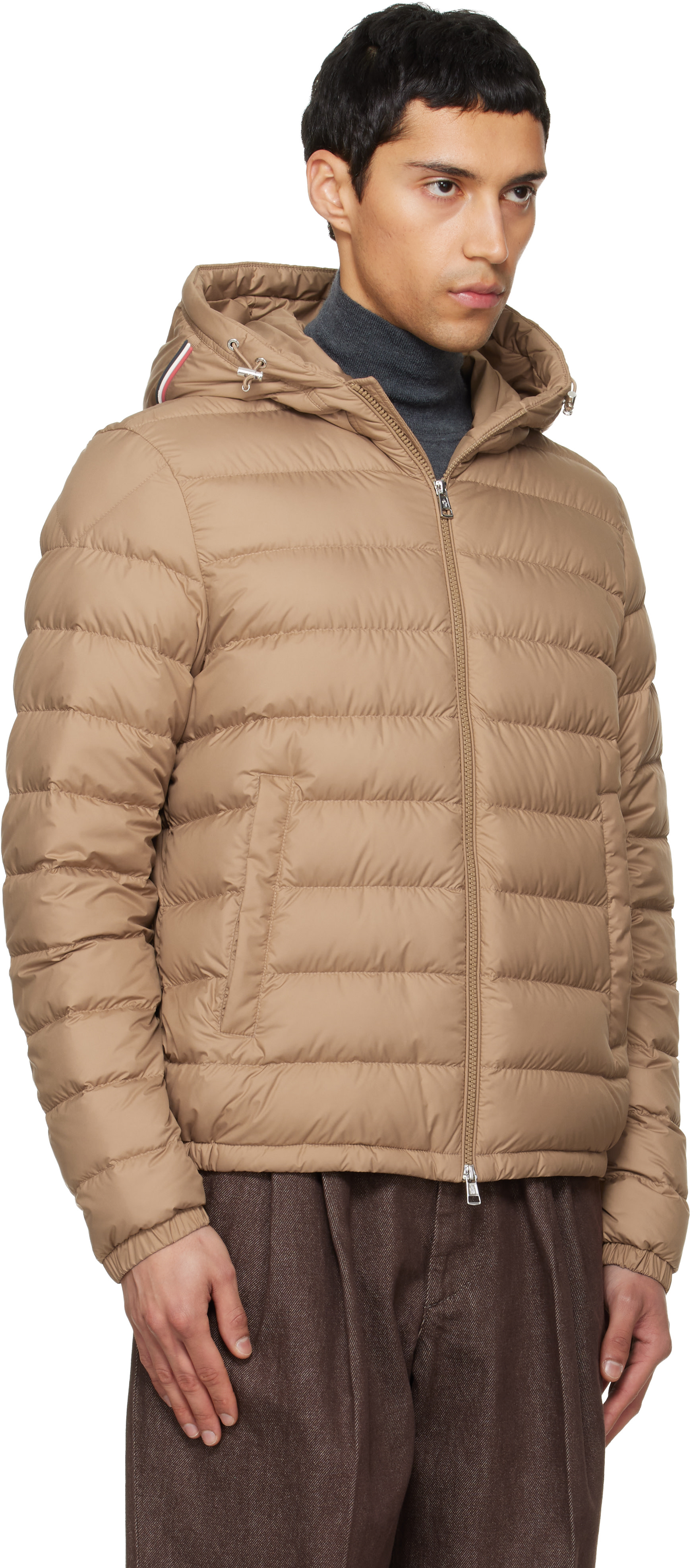 Moncler - Beige Vermeille Hooded Short Down Jacket