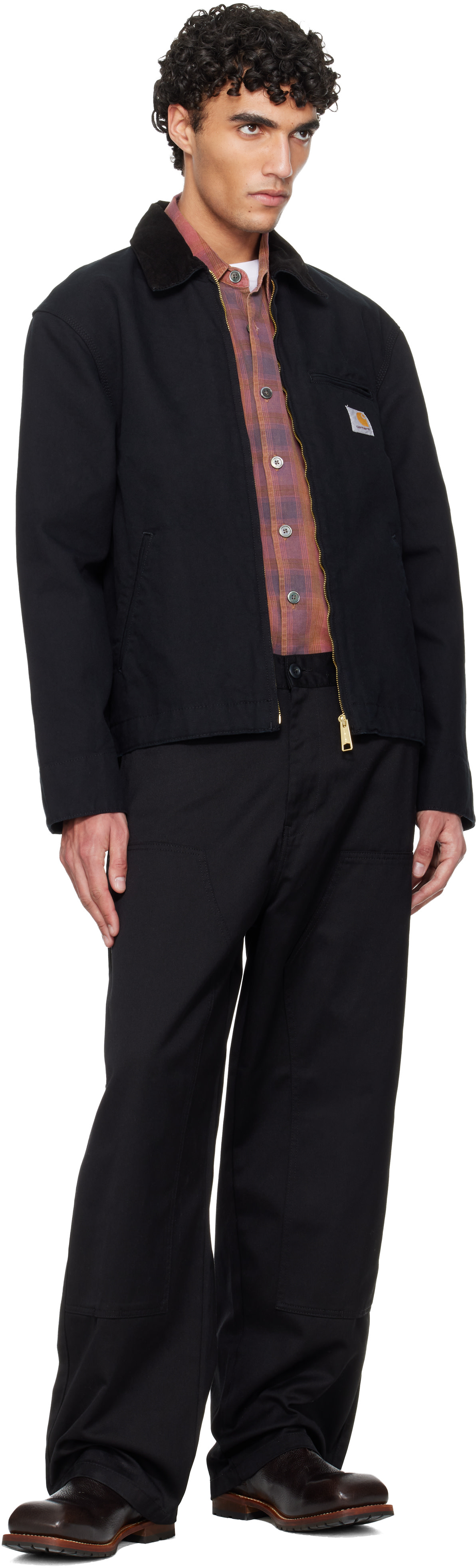 Carhartt Work In Progress: ブラック Detroit ジャケット | SSENSE 日本